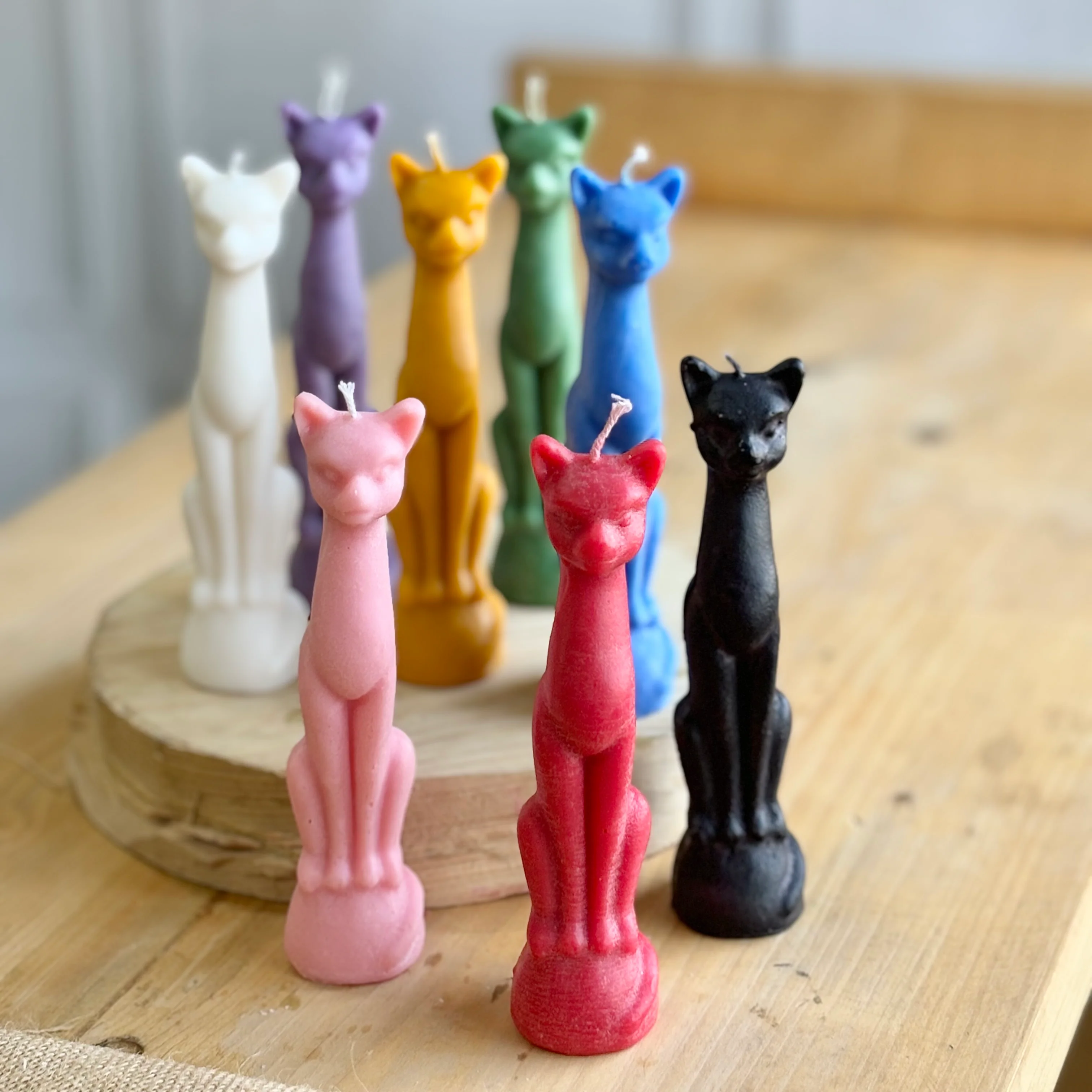 Cat figurine Soy Candle - | Colour Option Available