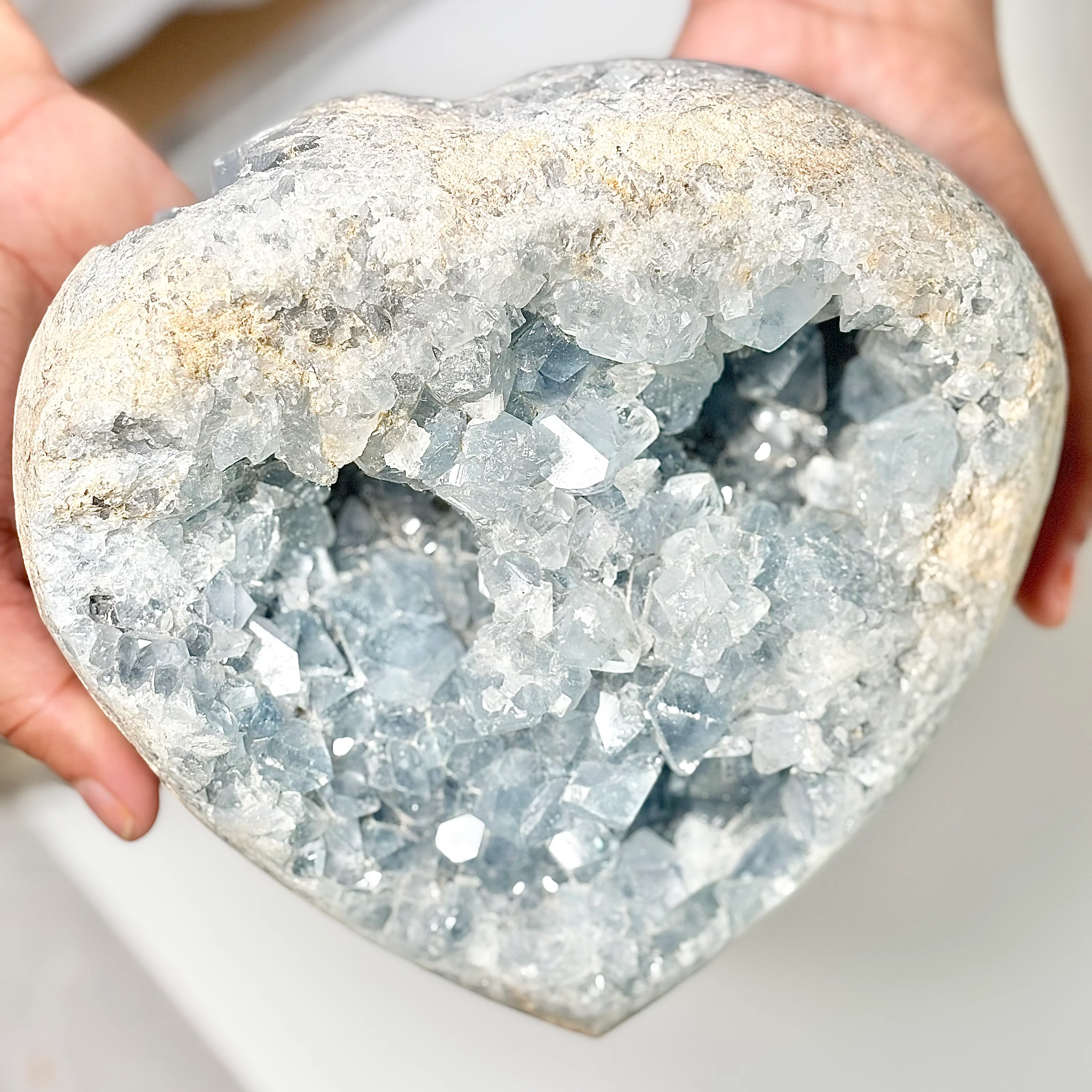 Celestite Cluster 3.2 Kg – Peace, Angelic Connection & Divine Clarity - Image 3