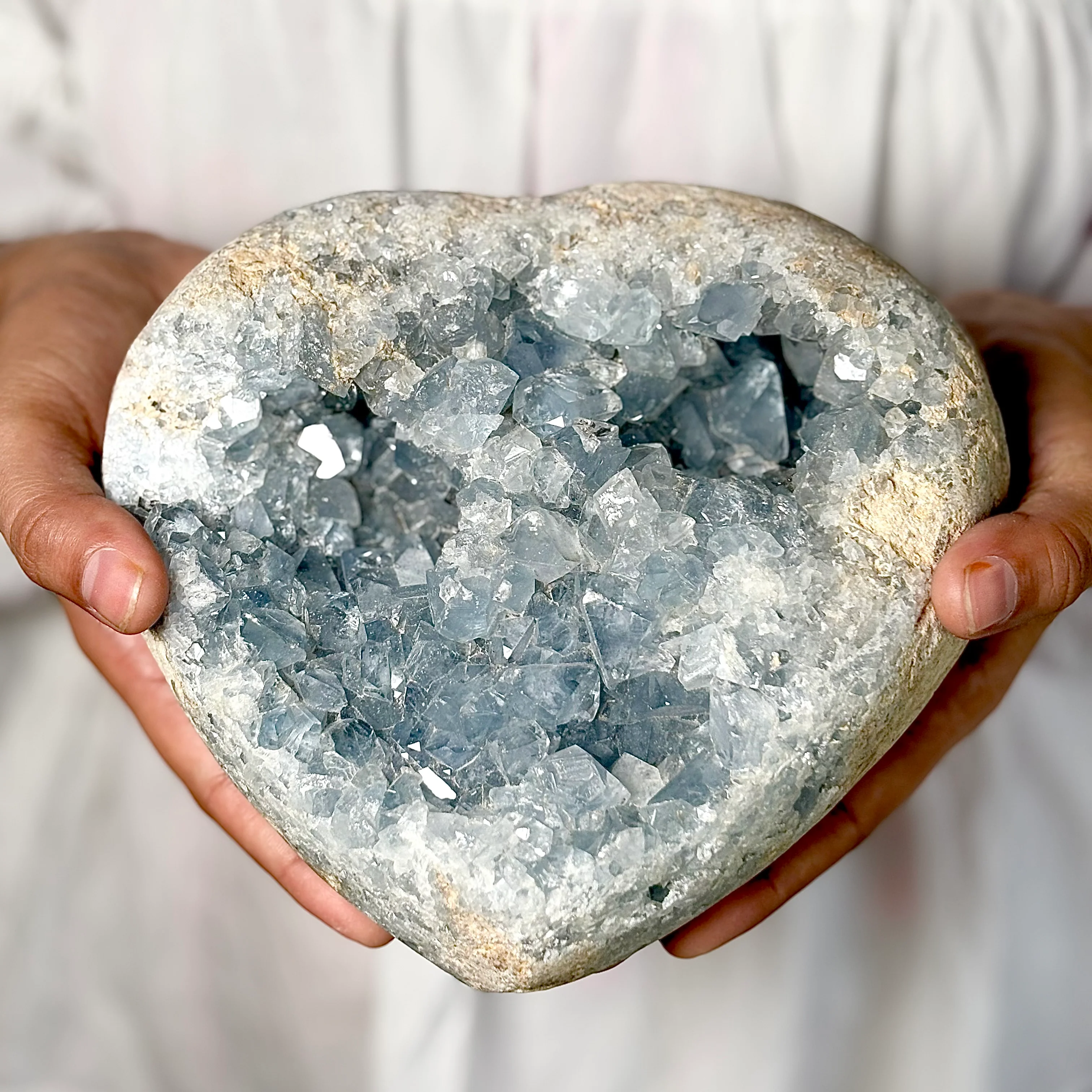 Celestite Cluster 3.2 Kg – Peace, Angelic Connection & Divine Clarity - Image 5