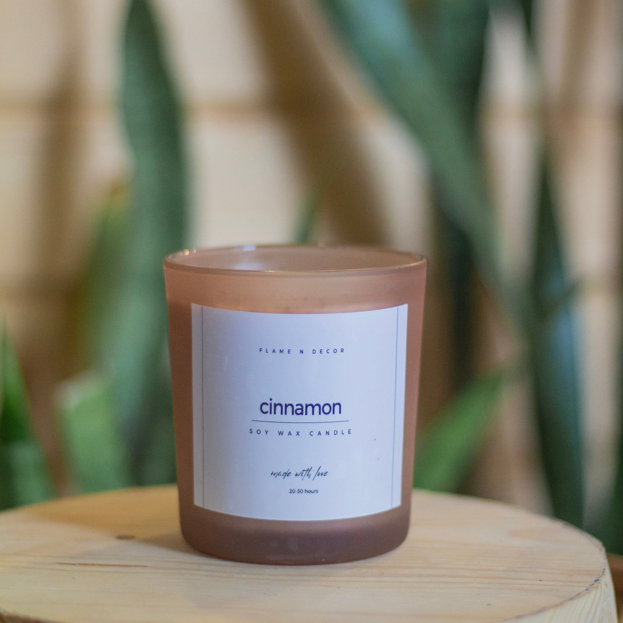 Cinnamon Infused Soy Wax Candle - Image 5