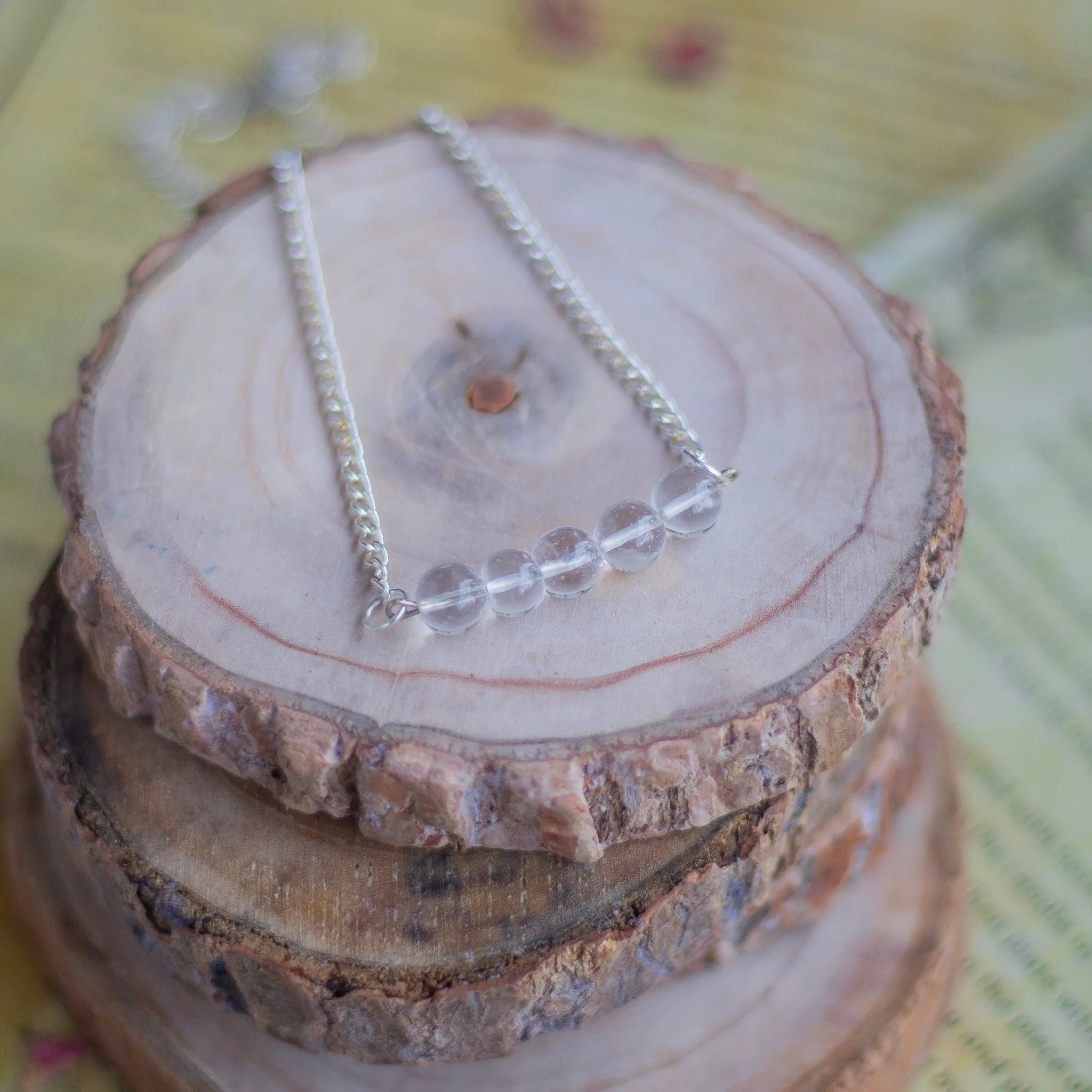 Clear Quartz Beads Necklace | Amplify the Energies