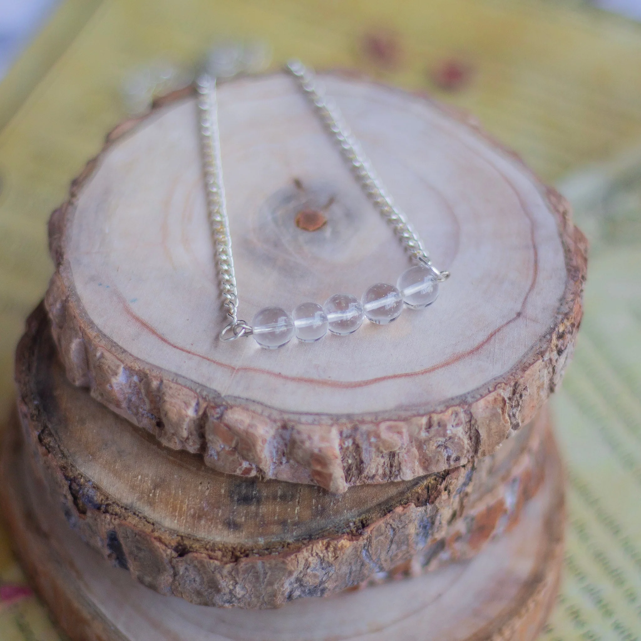 Clear Quartz Beads Necklace | Amplify the Energies - Image 2
