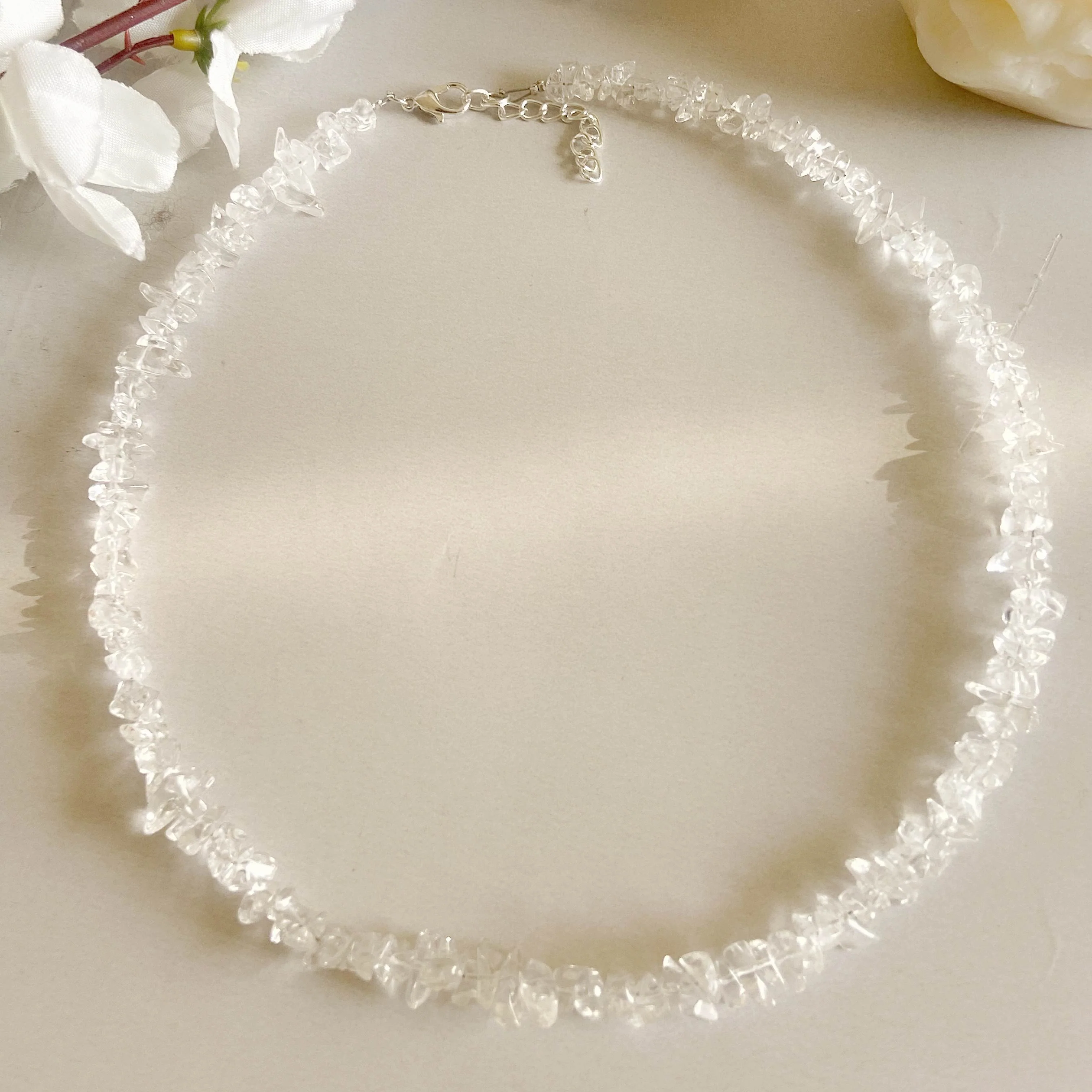 Clear Quartz Chips Necklace | Amplify the Energies - Image 2