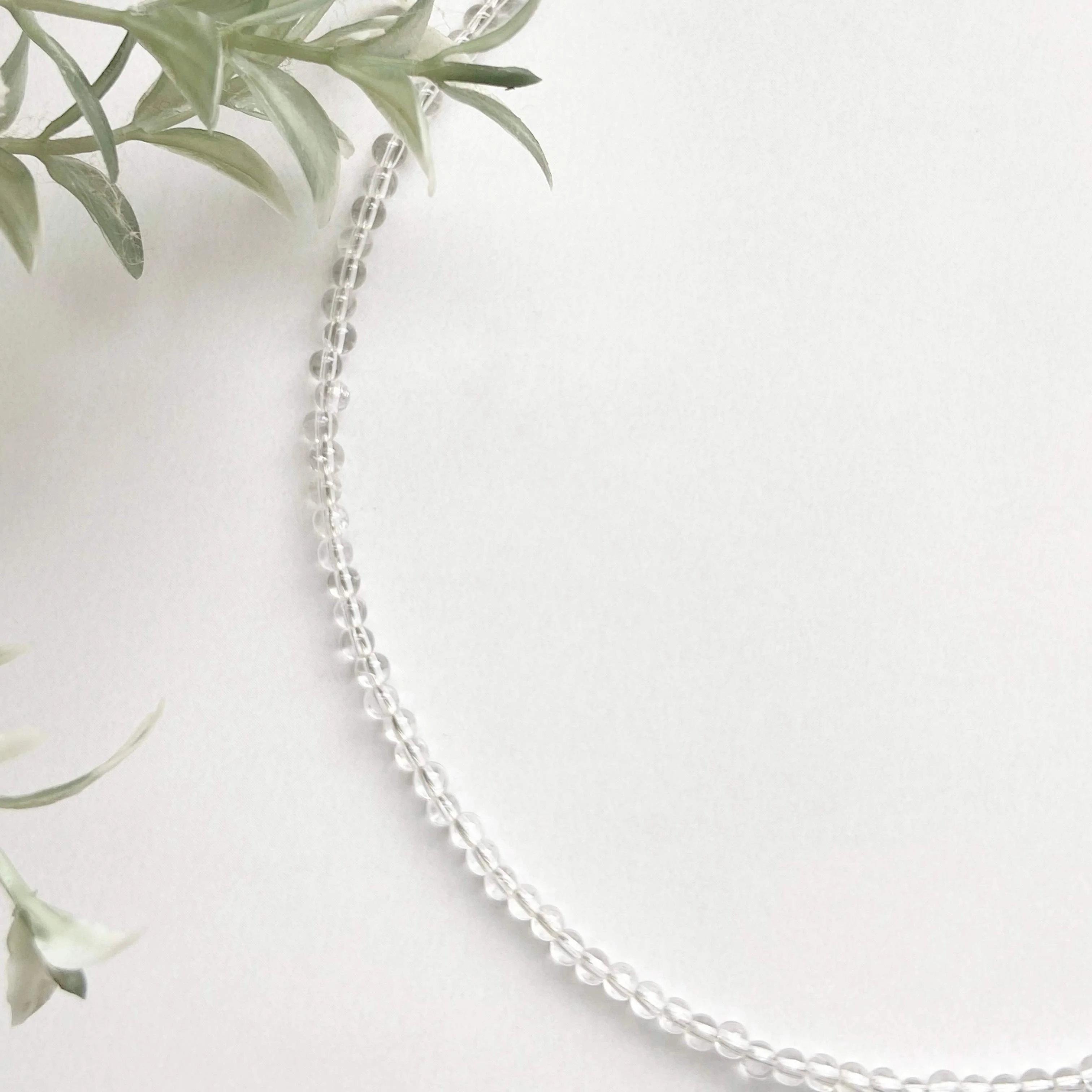 Clear Quartz mini beads necklace | Amplify the Energies - Image 3