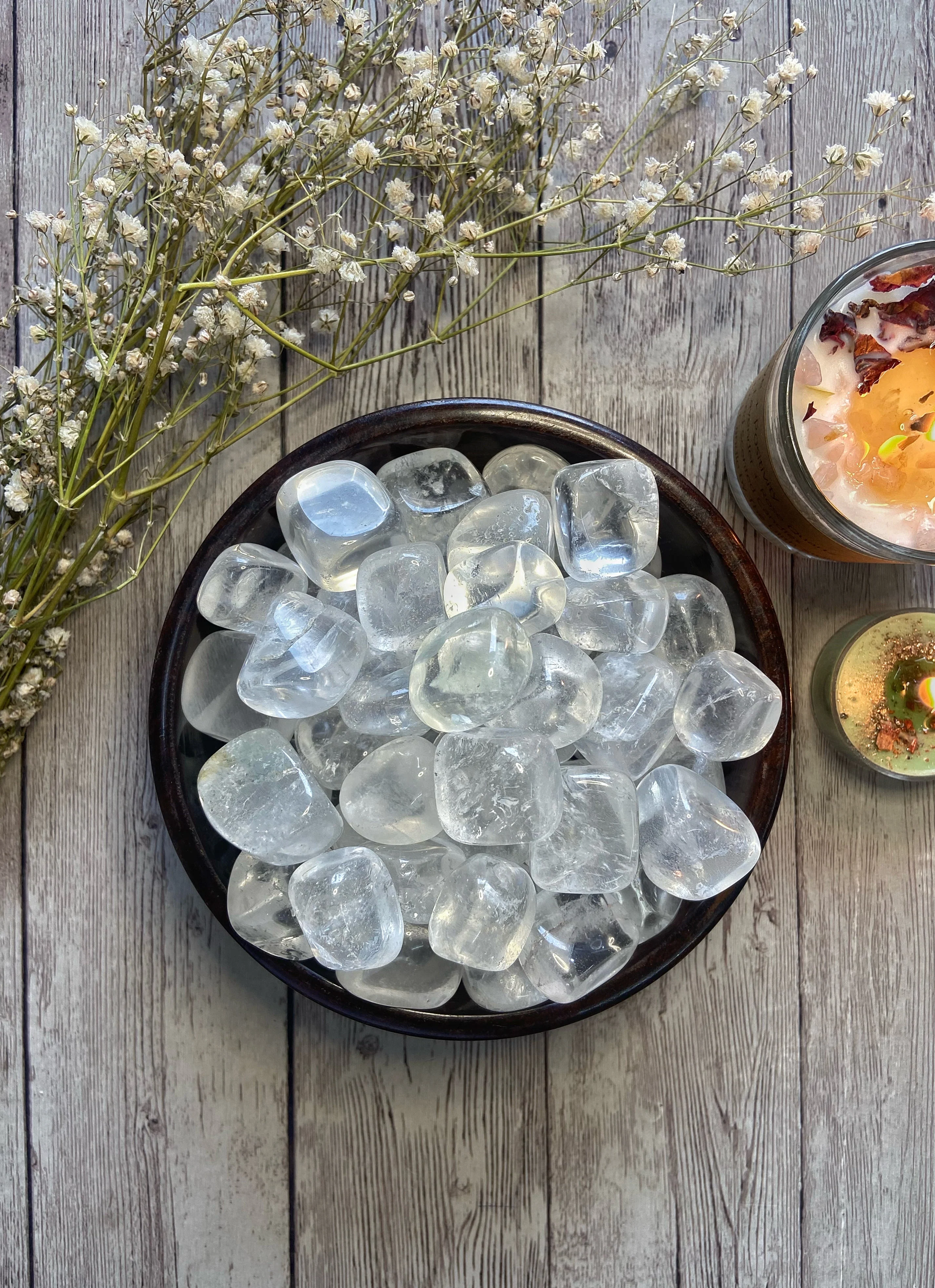 Clear quartz Tumble Stone | Amplify the Energies - Image 3