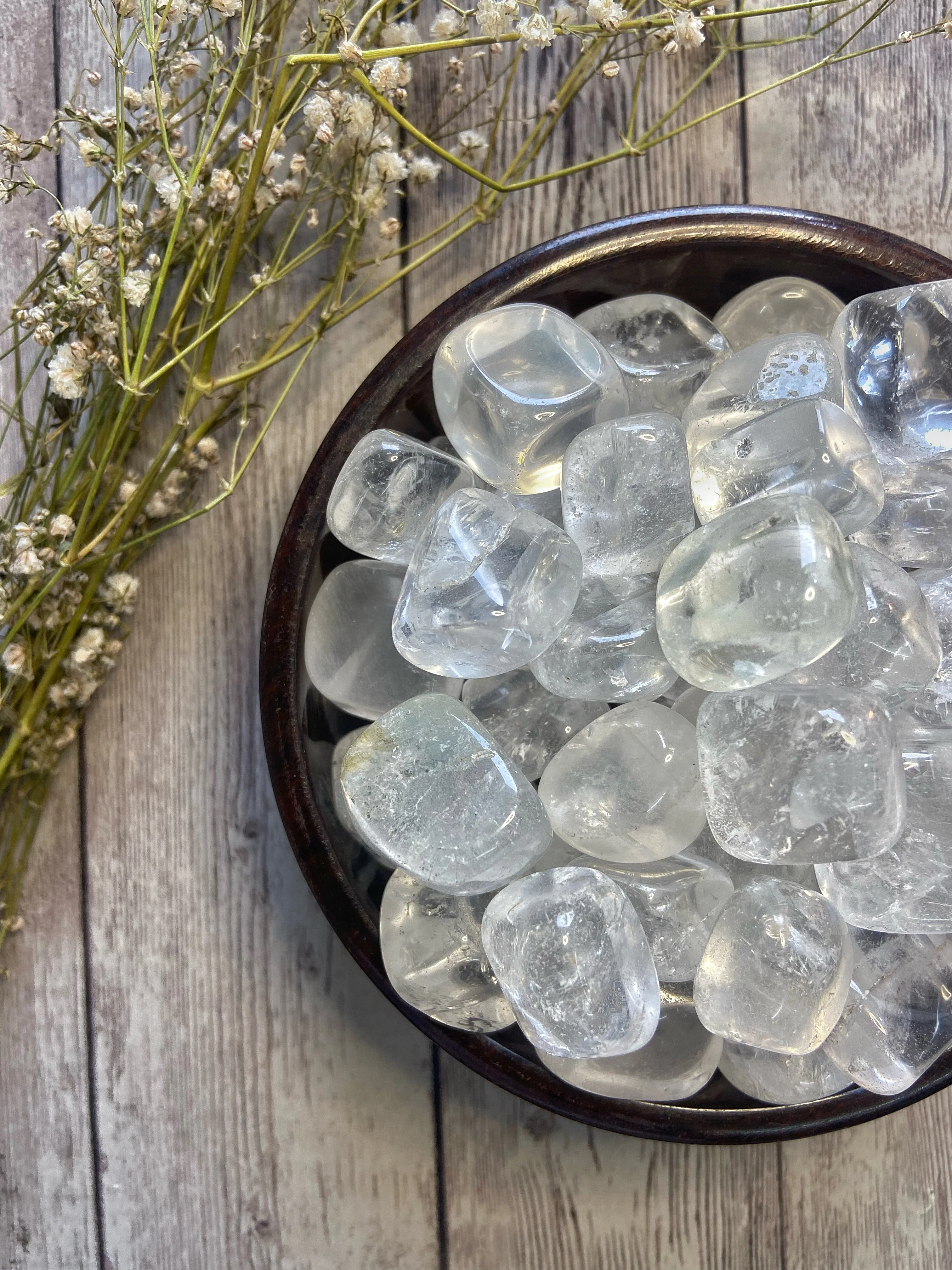 Clear quartz Tumble Stone | Amplify the Energies - Image 4