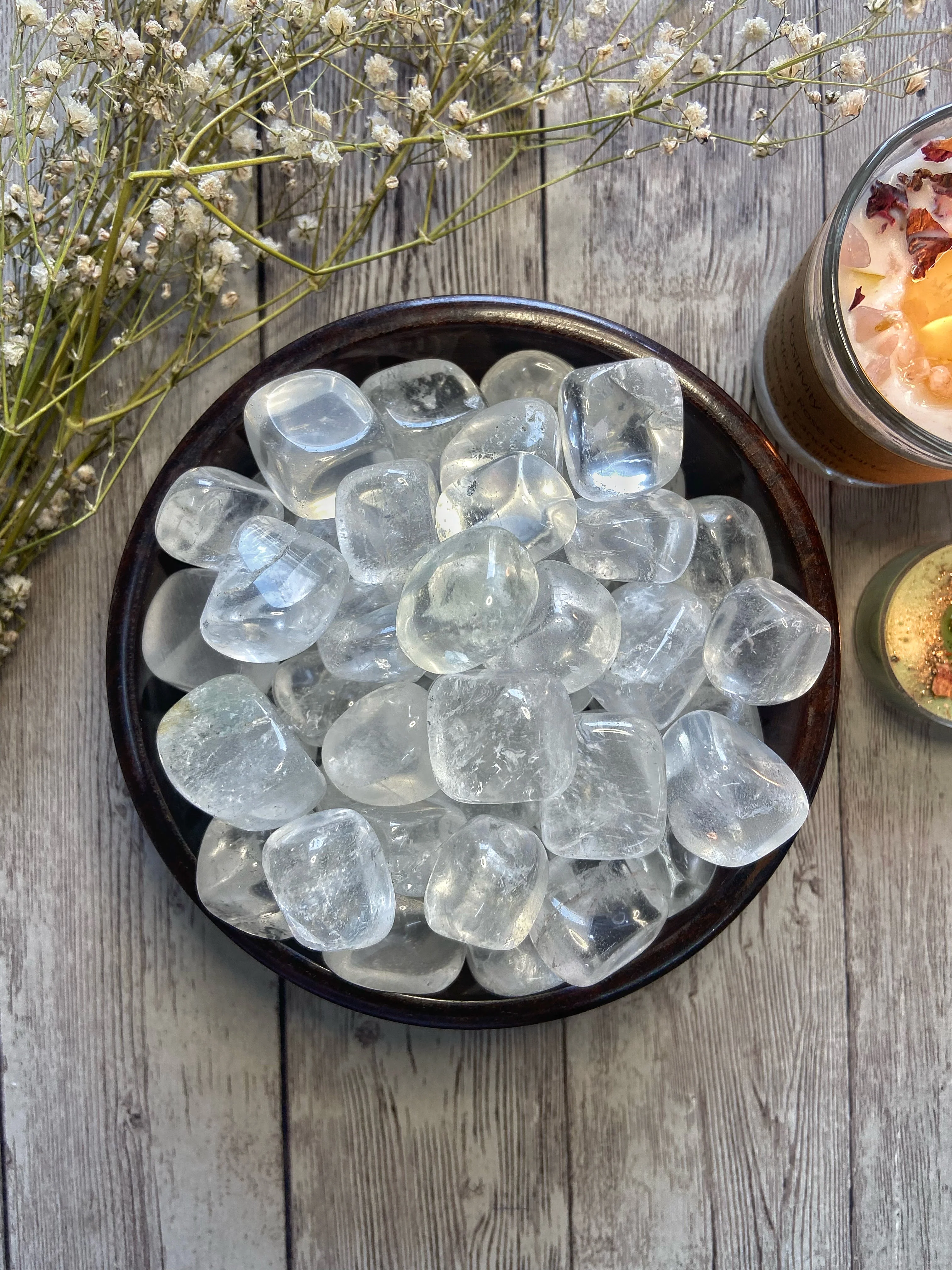 Clear quartz Tumble Stone | Amplify the Energies - Image 5