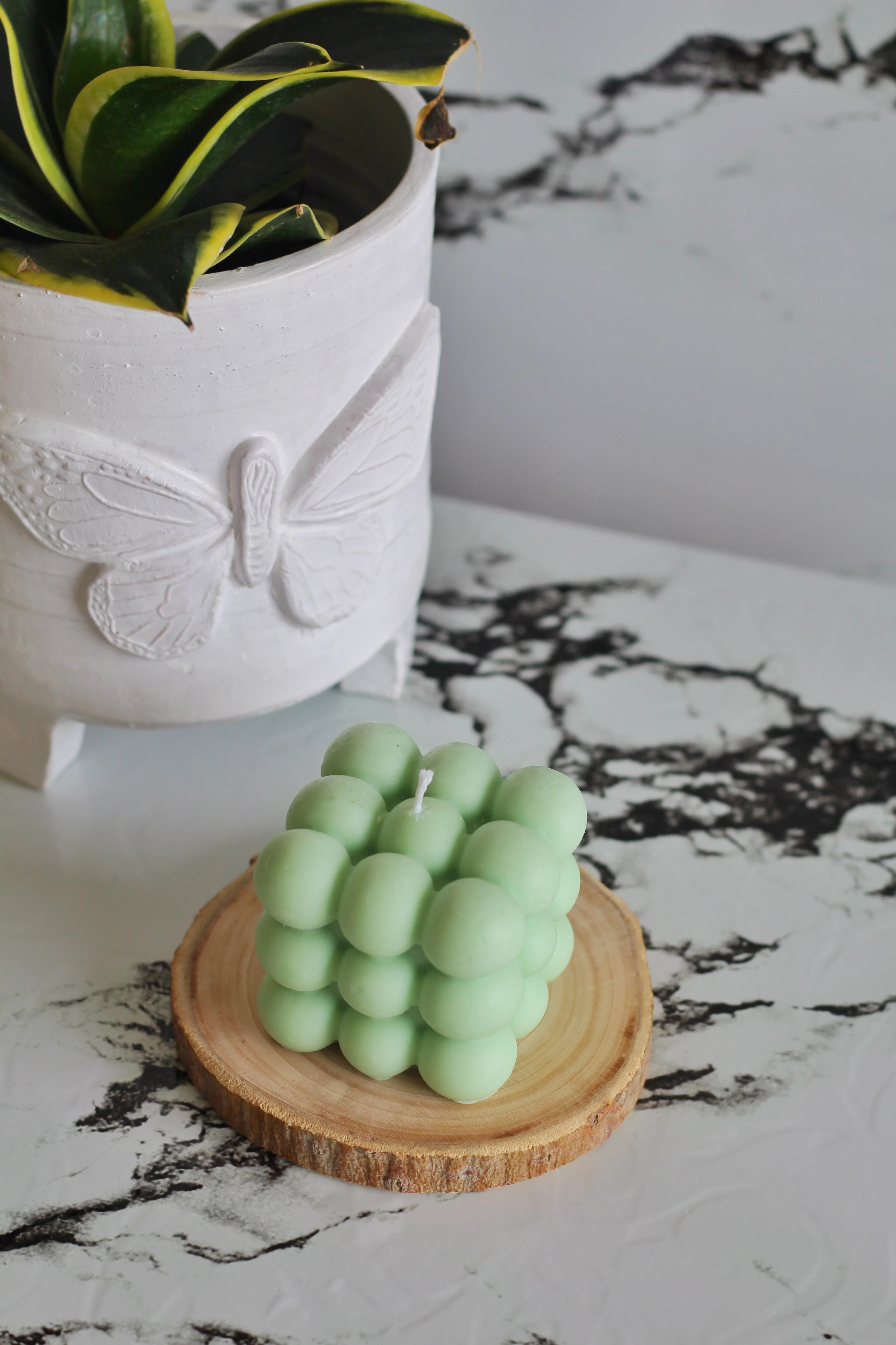 Green Bubble Soy Candle | Pack of 3 - Image 3
