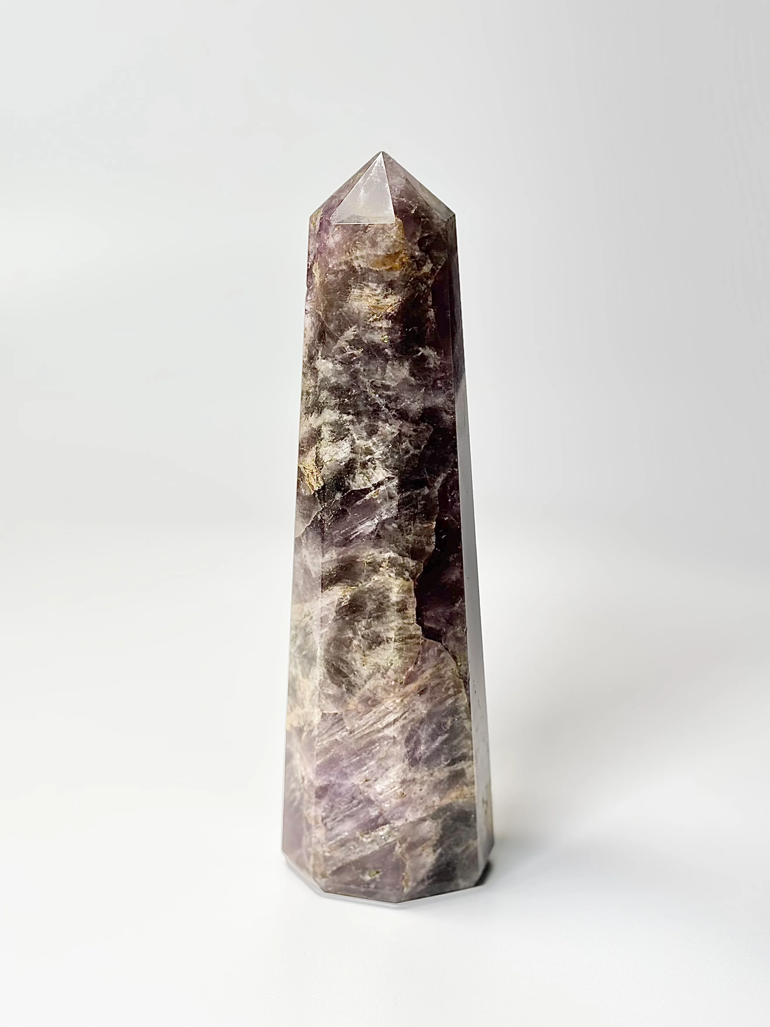 Eight Facet Chevron Amethyst Tower – 434g - Balanced Energy & Refined Clarity