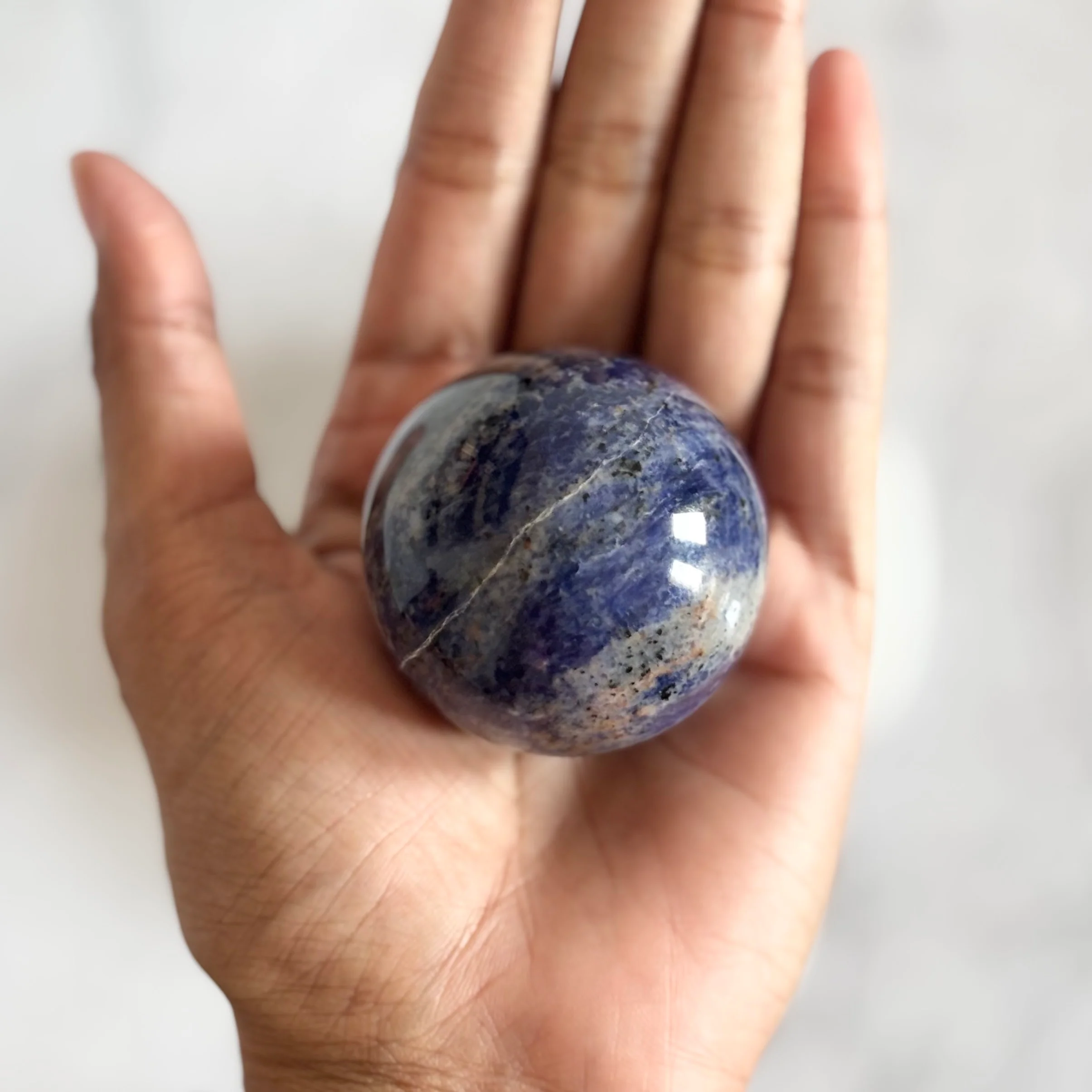 Sodalite Sphere – Calm, Clarity & Communication - Image 2