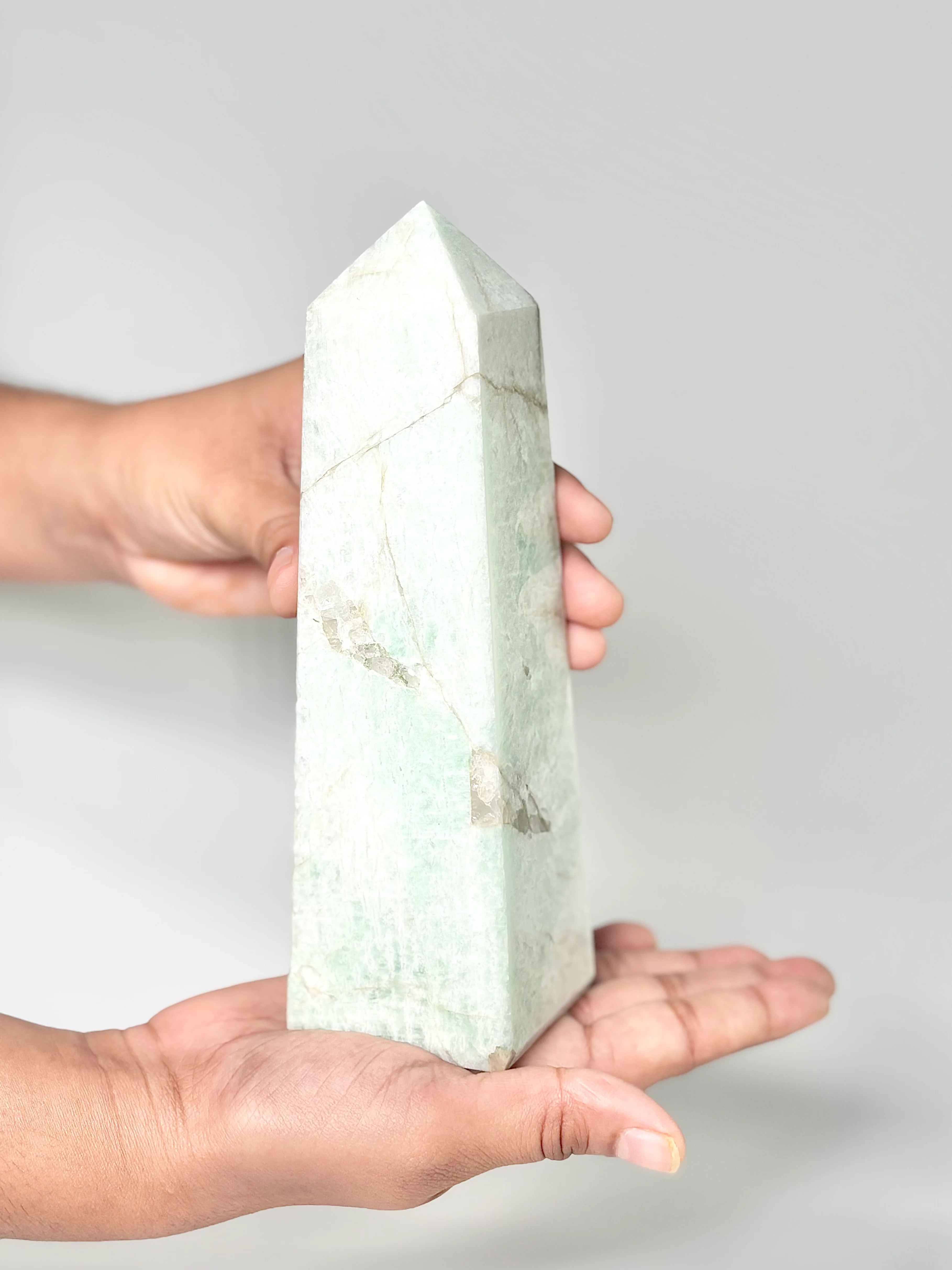 Four Facet Amazonite Tower – 780g - Soothing Colour & Grounded Form