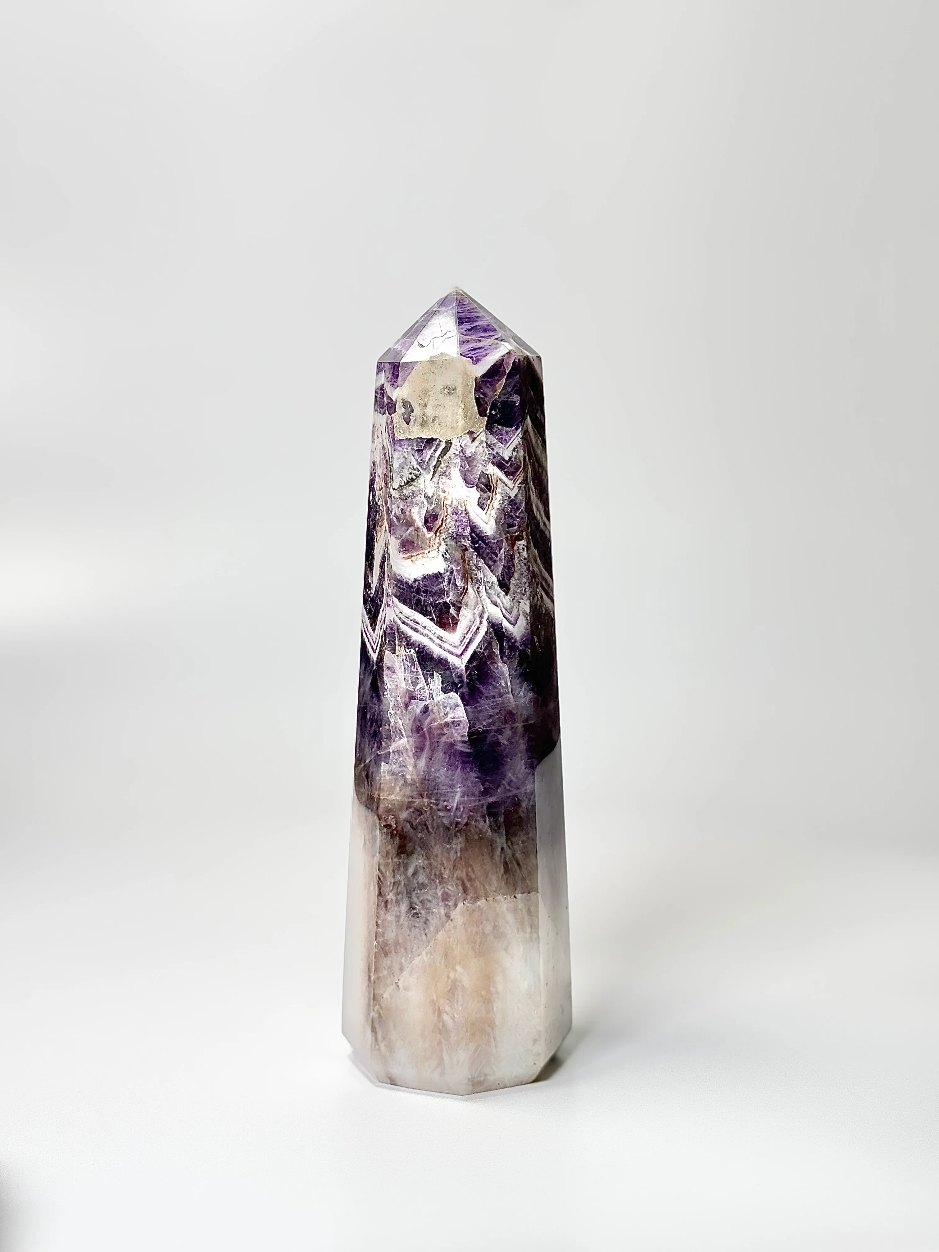 Eight Facet Chevron Amethyst Tower – 927g - Balanced Energy & Refined Clarity - Image 2