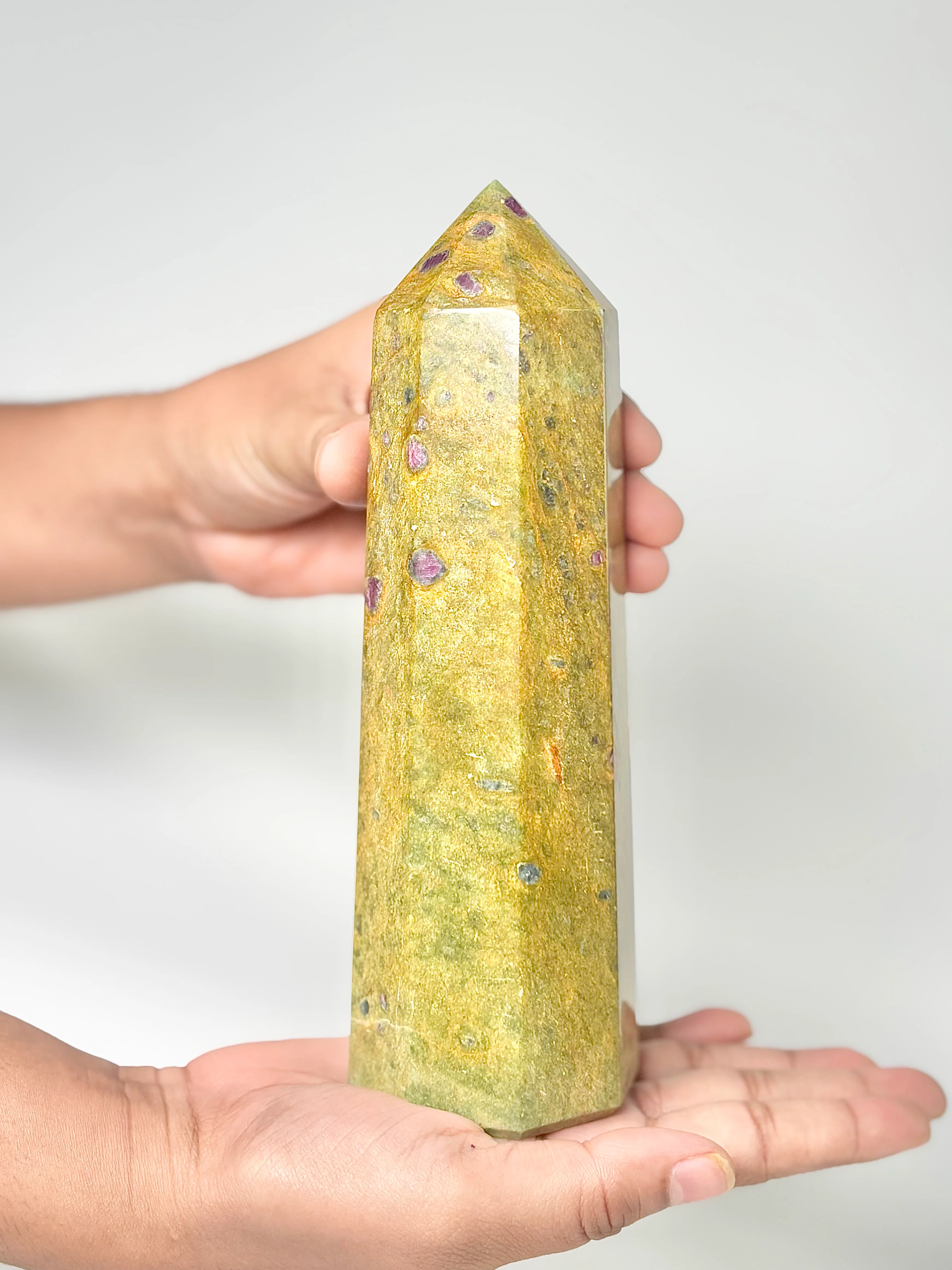 Eight Facet Ruby in Zoisite Tower – 980g - Vivid Colour & Balanced Design - Image 2
