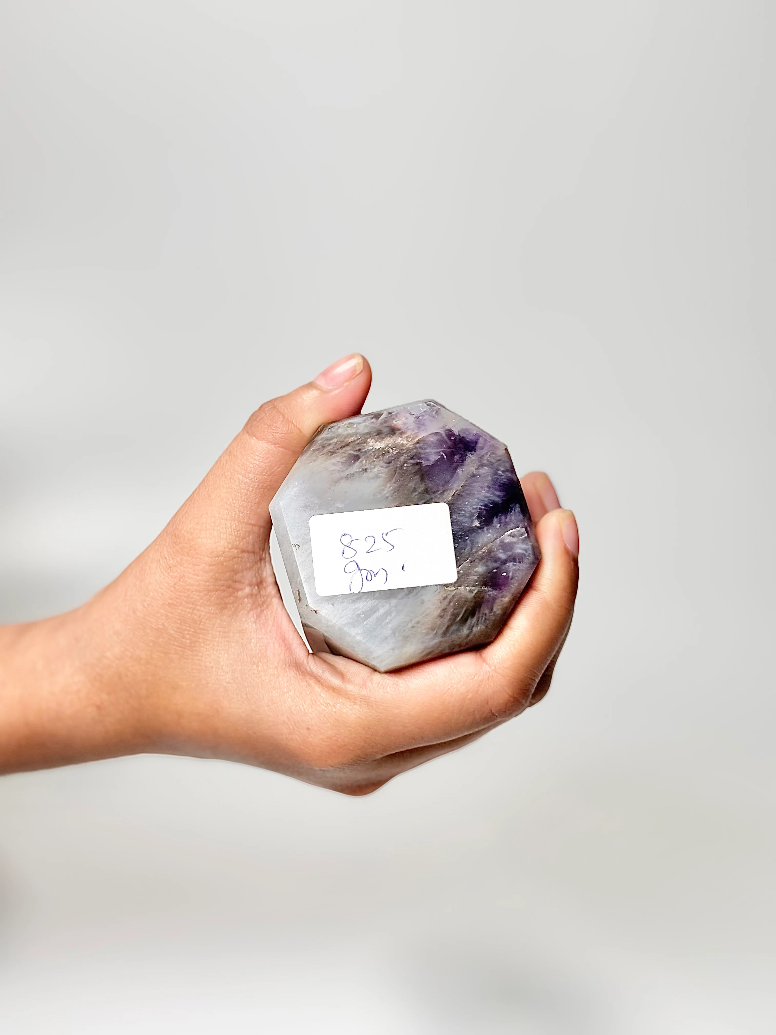 Eight Facet Chevron Amethyst Tower – 825g - Balanced Energy & Refined Clarity - Image 3