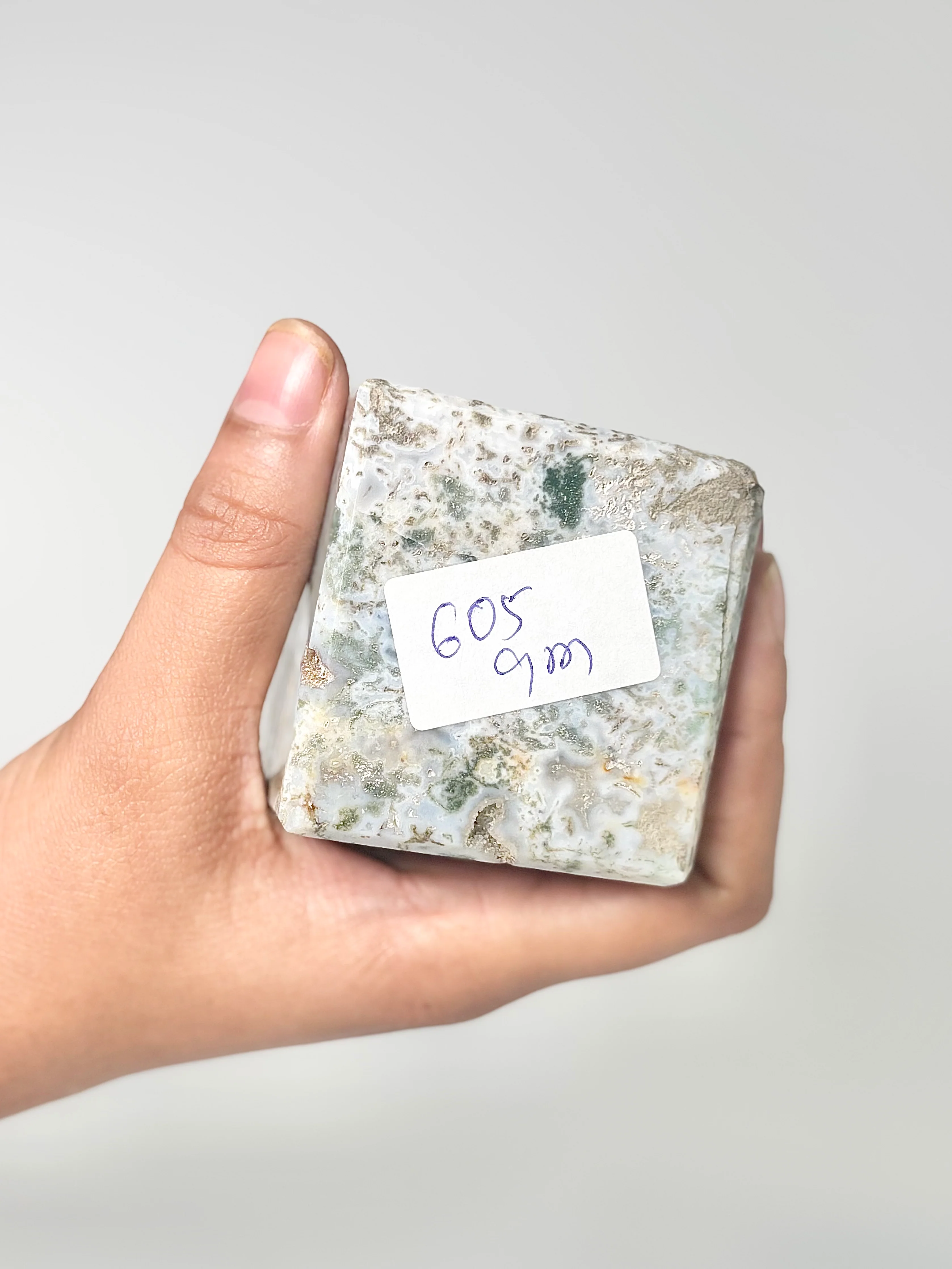 Four Facet Moss Agate Tower – 605g - Nature-Inspired Calm & Grounded Beauty - Image 3