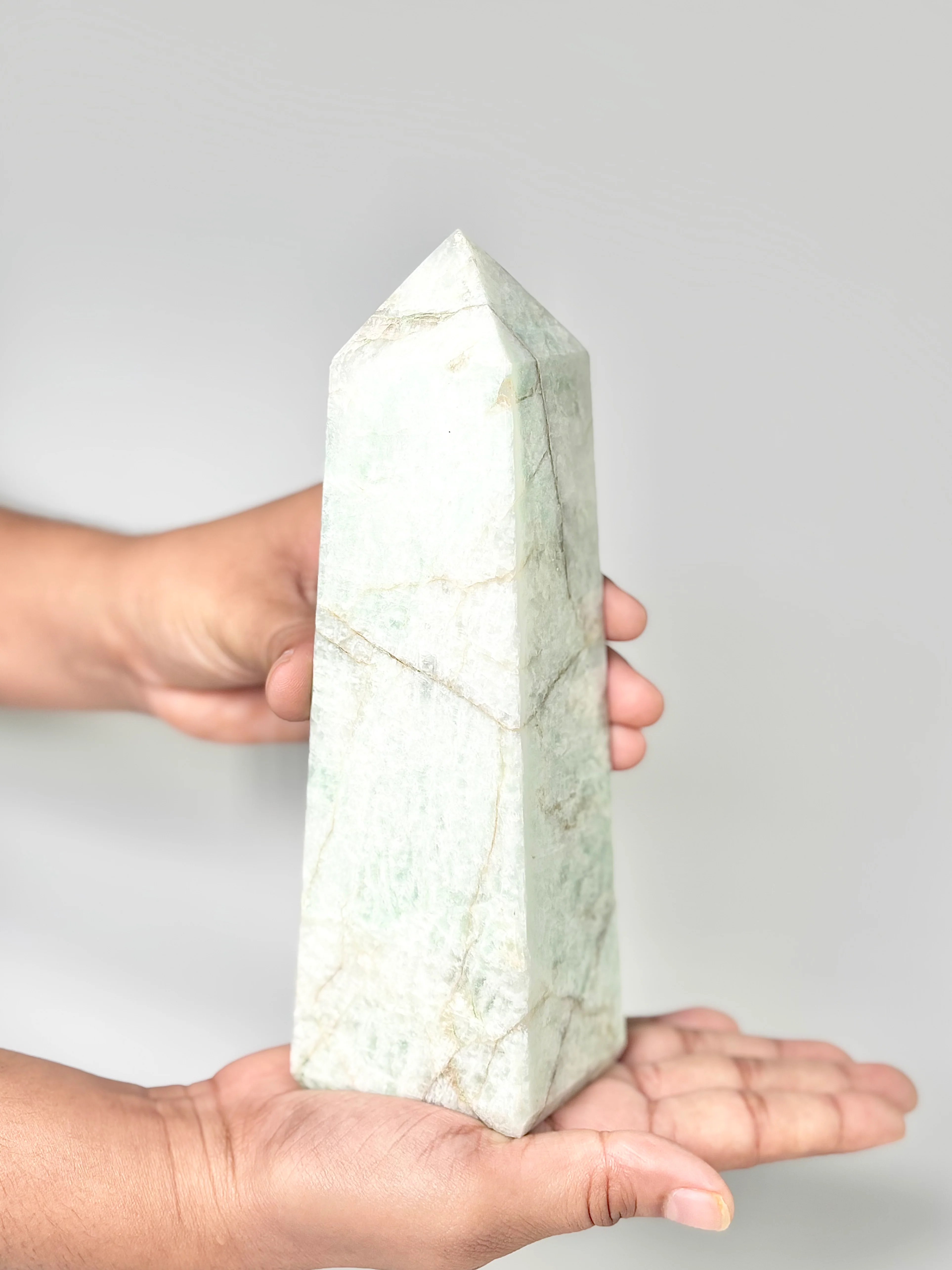 Four Facet Amazonite Tower – 858g - Soothing Colour & Grounded Form - Image 2