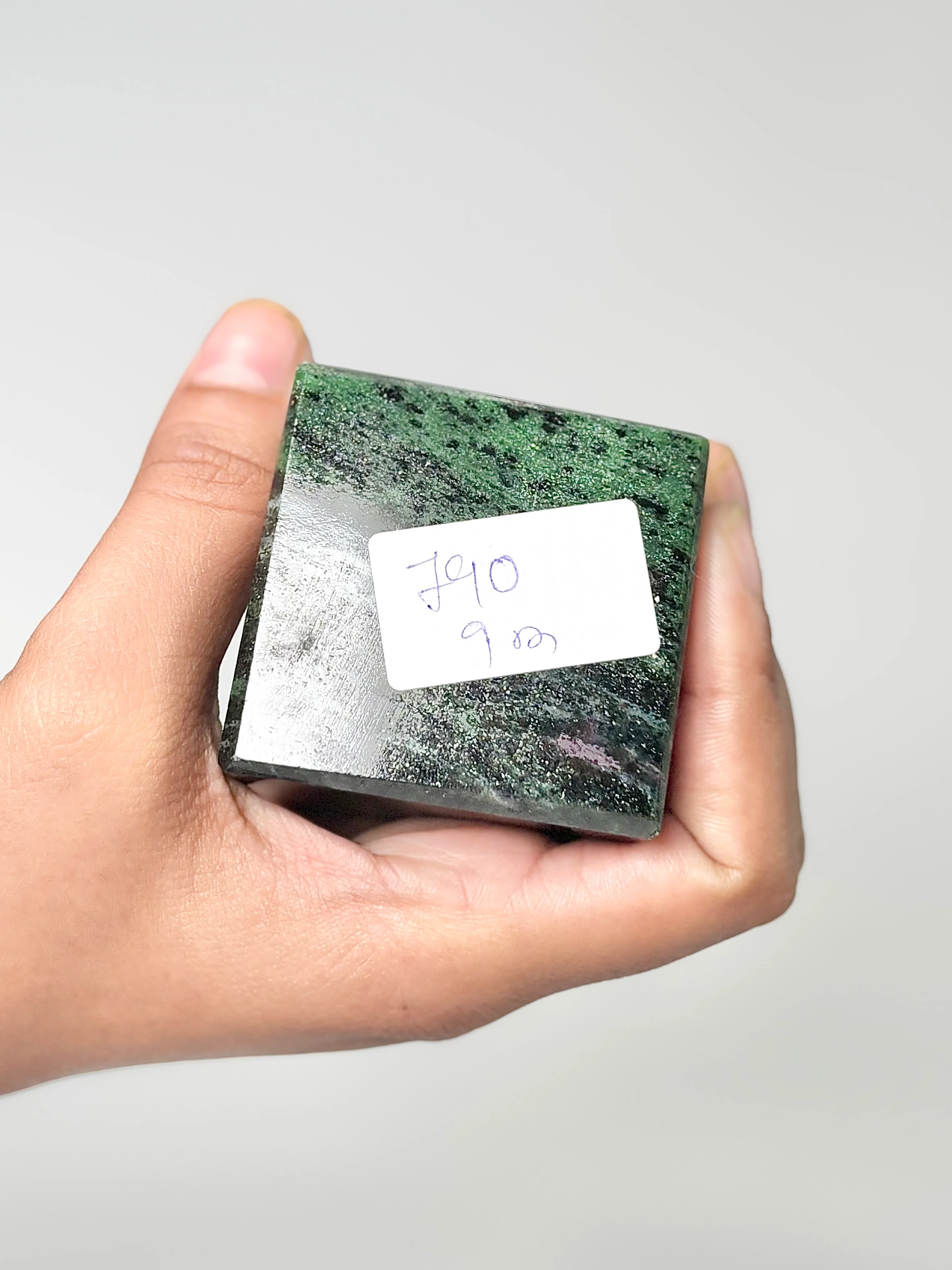 Eight Facet Zoisite Tower – 790g - Natural Green Beauty & Balanced Design - Image 3