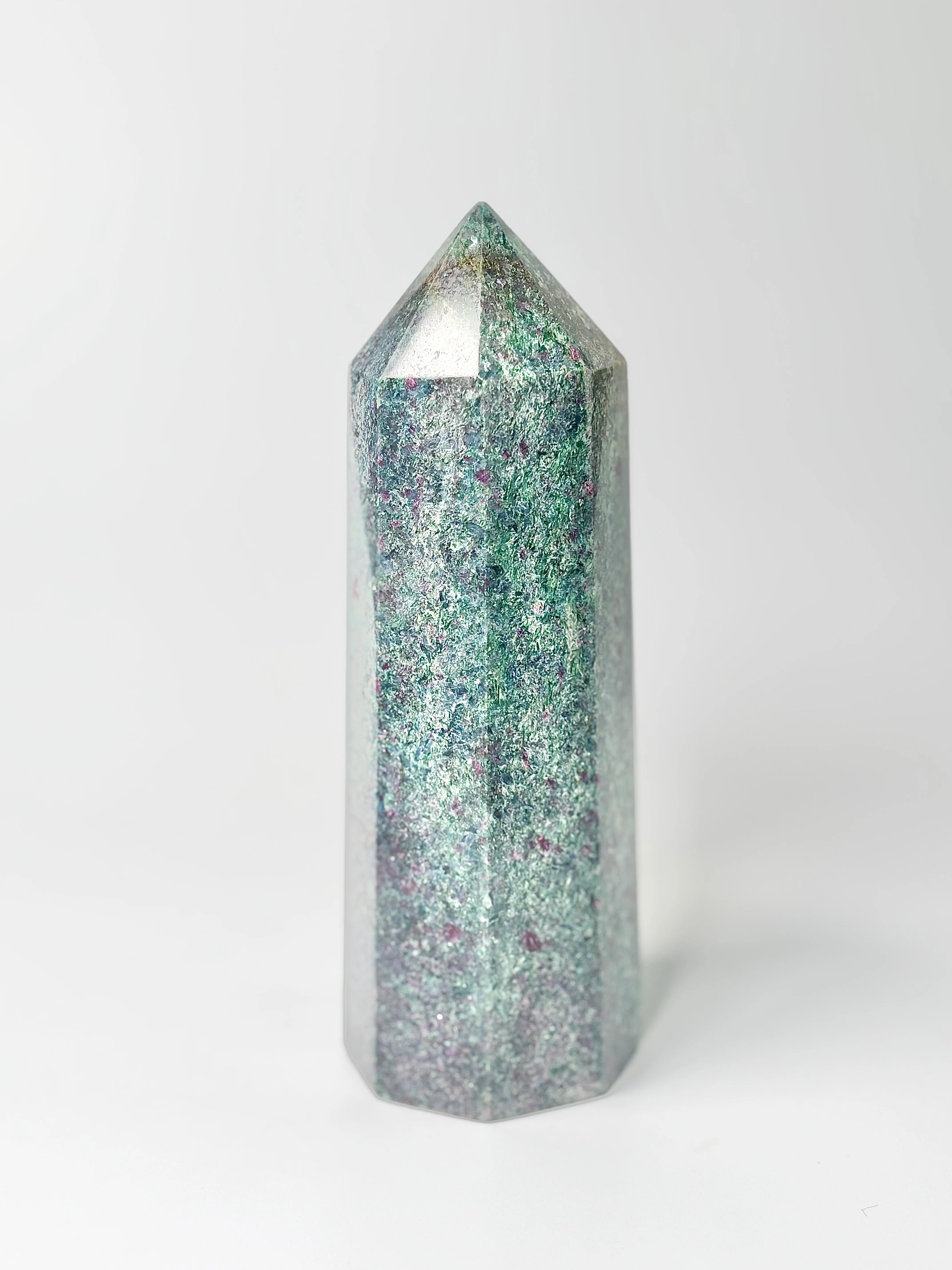 Eight Facet Ruby in Kyanite Tower – 758g -Distinctive Colour & Balanced Form