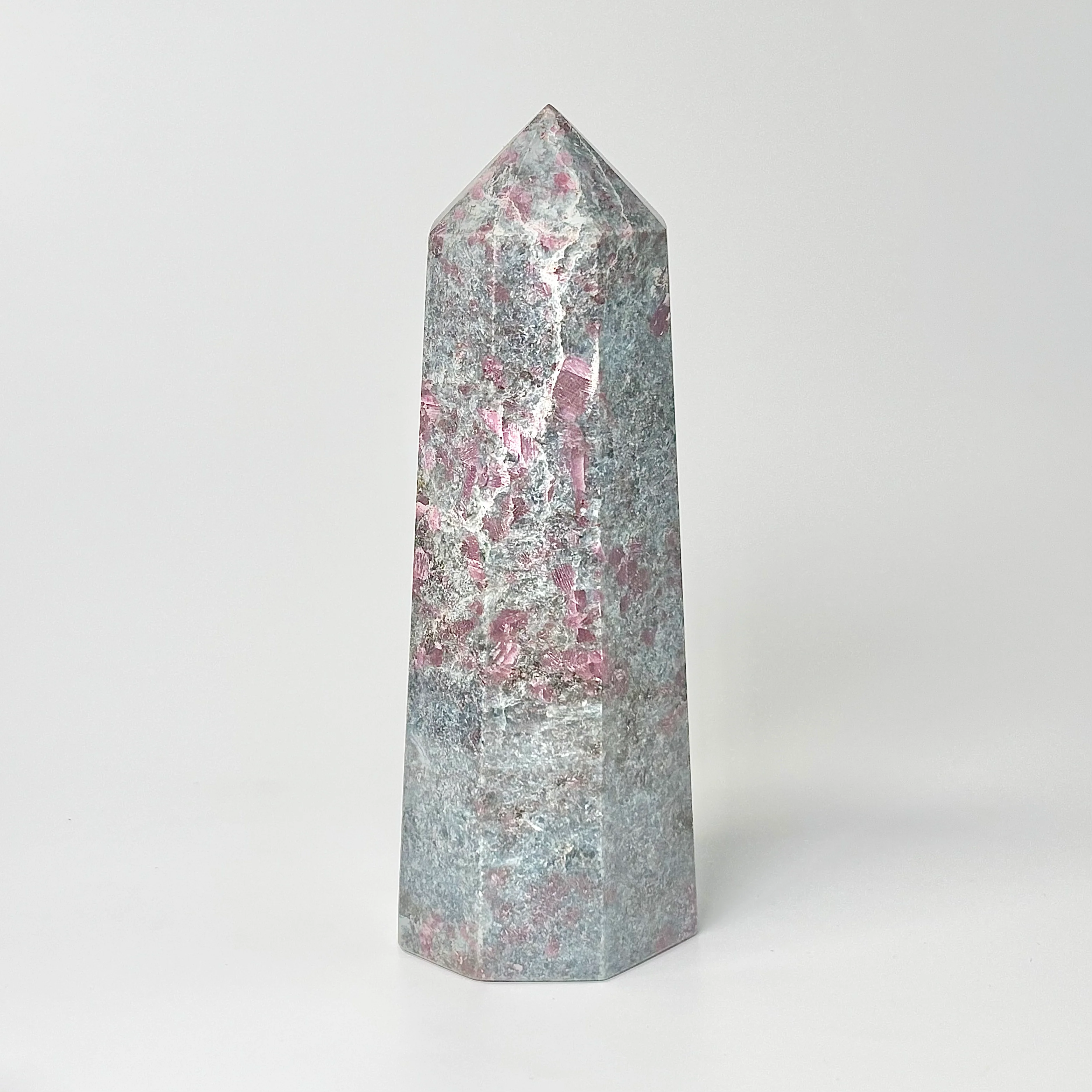 Eight Facet Ruby in Kyanite Tower – 890g -Distinctive Colour & Balanced Form