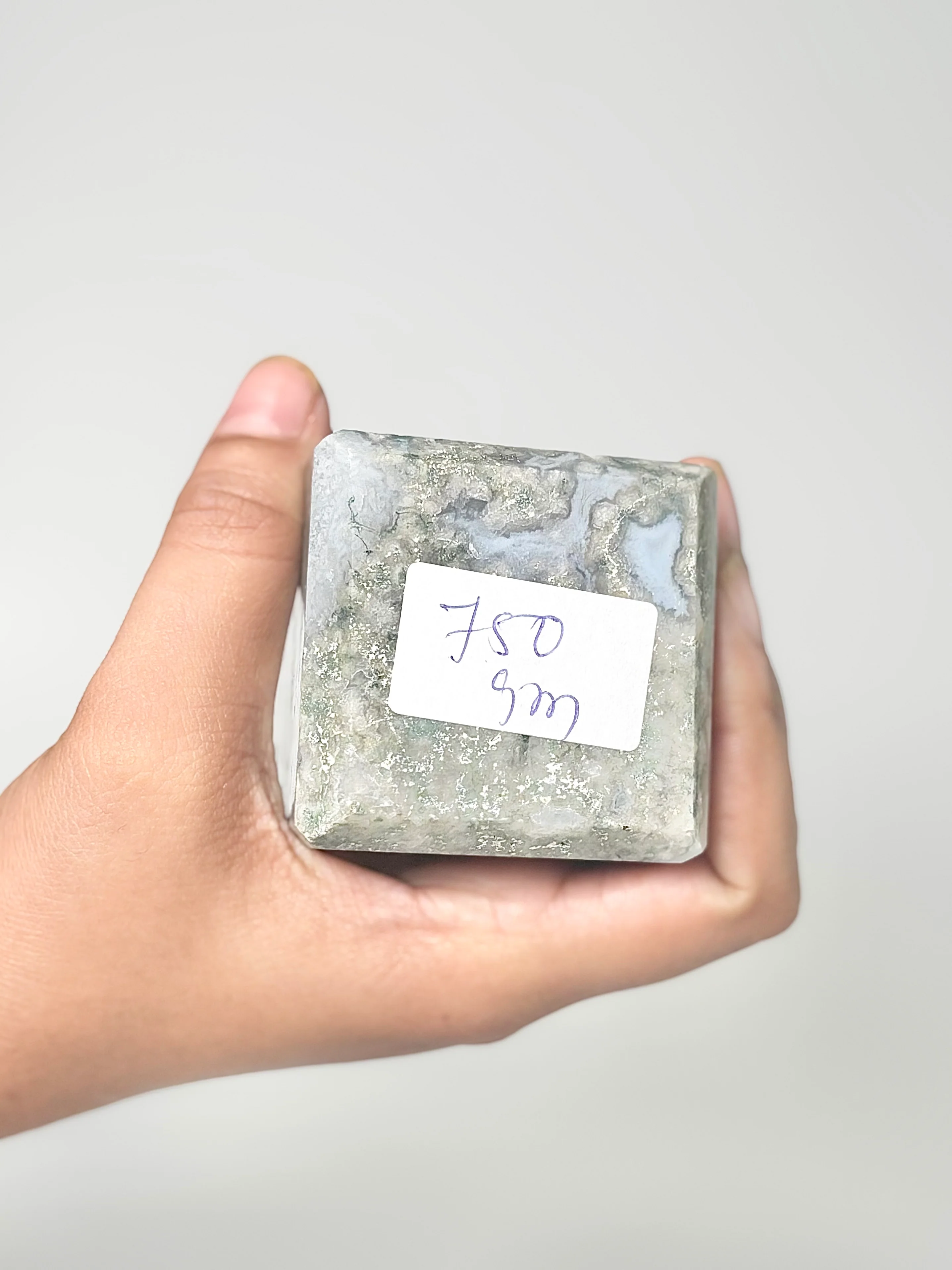 Four Facet Moss Agate Tower – 750g - Nature-Inspired Calm & Grounded Beauty - Image 3