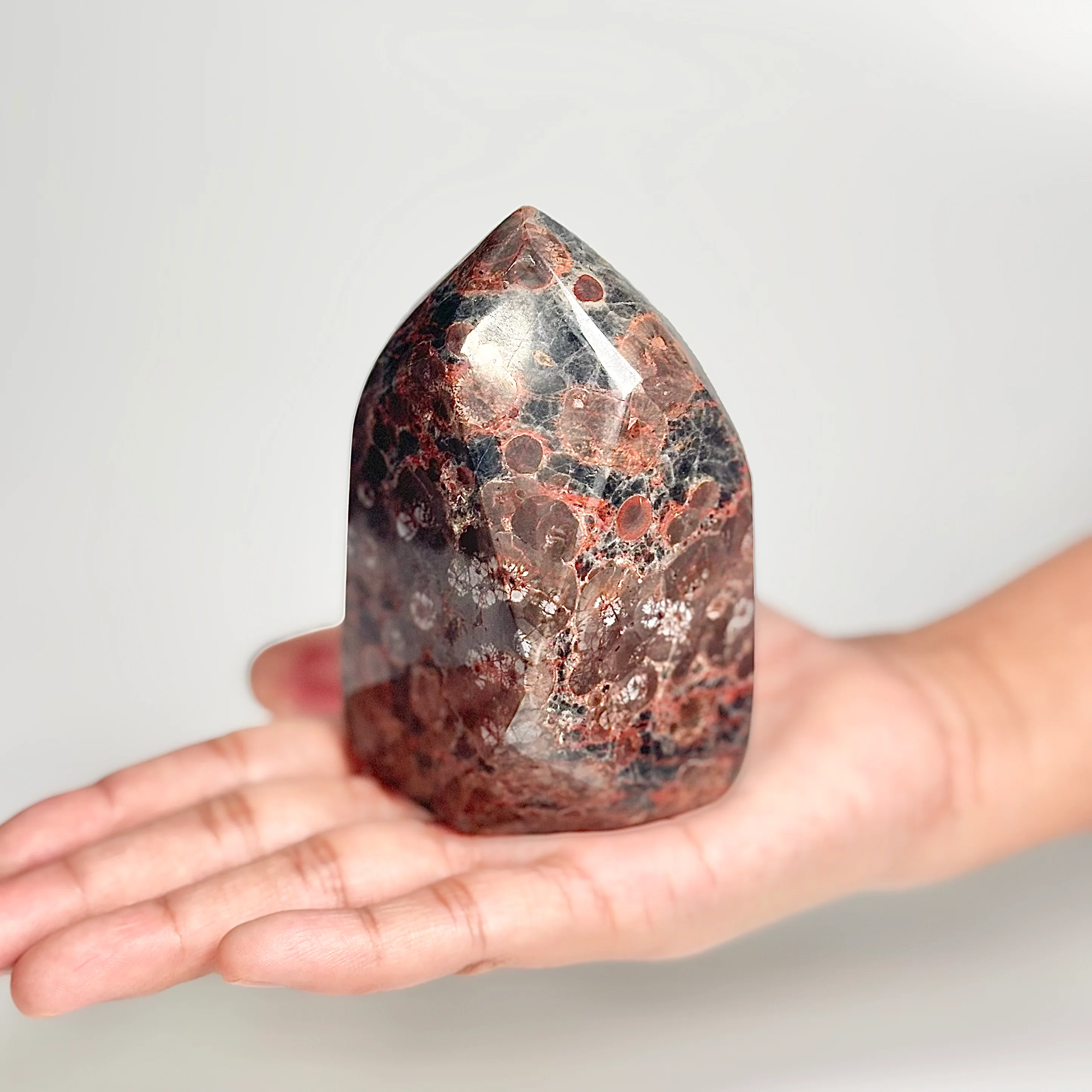 Peanut Obsidian Freeform 330g – Natural Fusion of Fire & Earth - Image 4