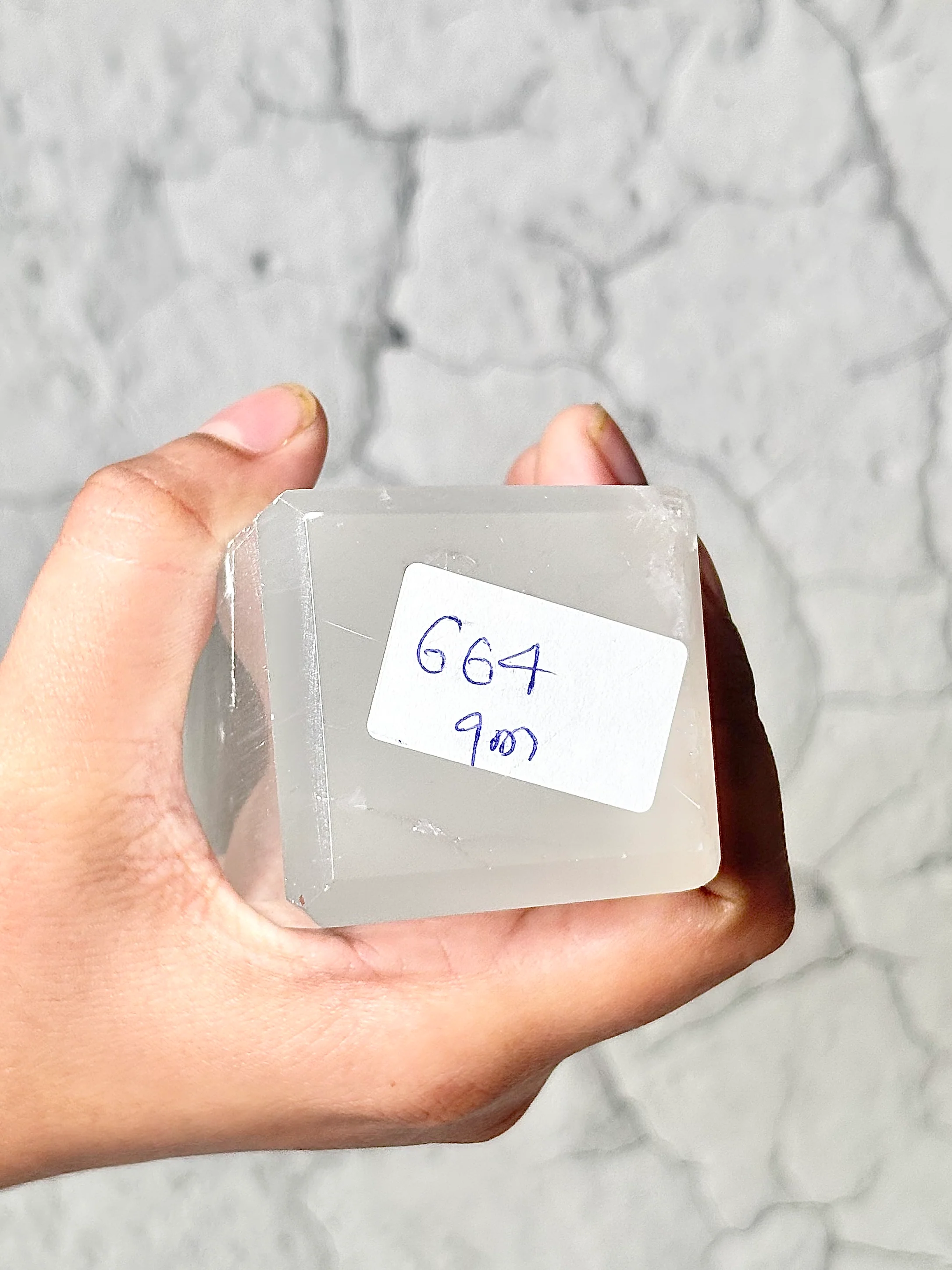 Four Facet Selenite Tower – 664g - Soft Glow & Balanced Form - Image 3