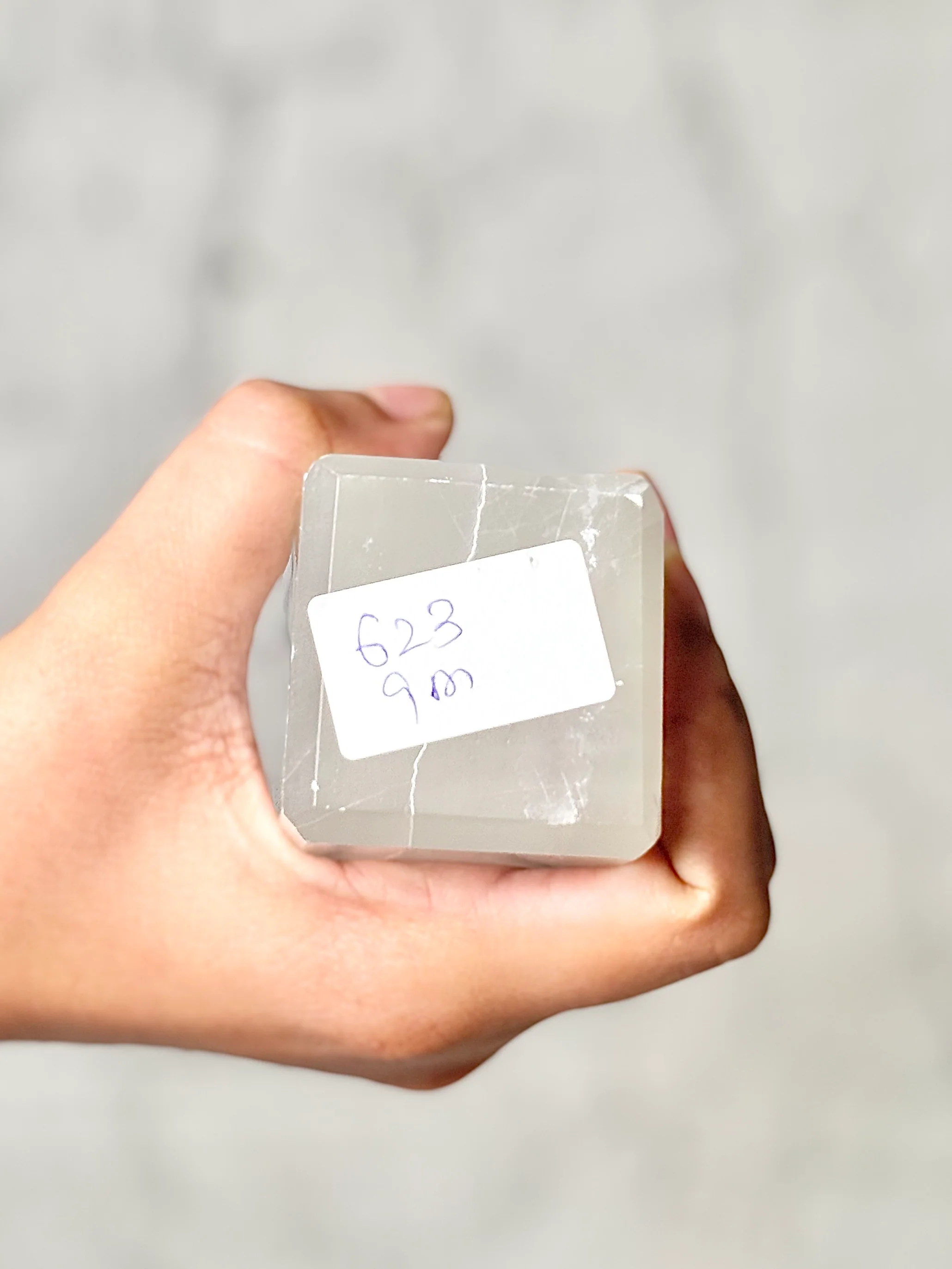 Four Facet Selenite Tower – 623g - Soft Glow & Balanced Form - Image 3