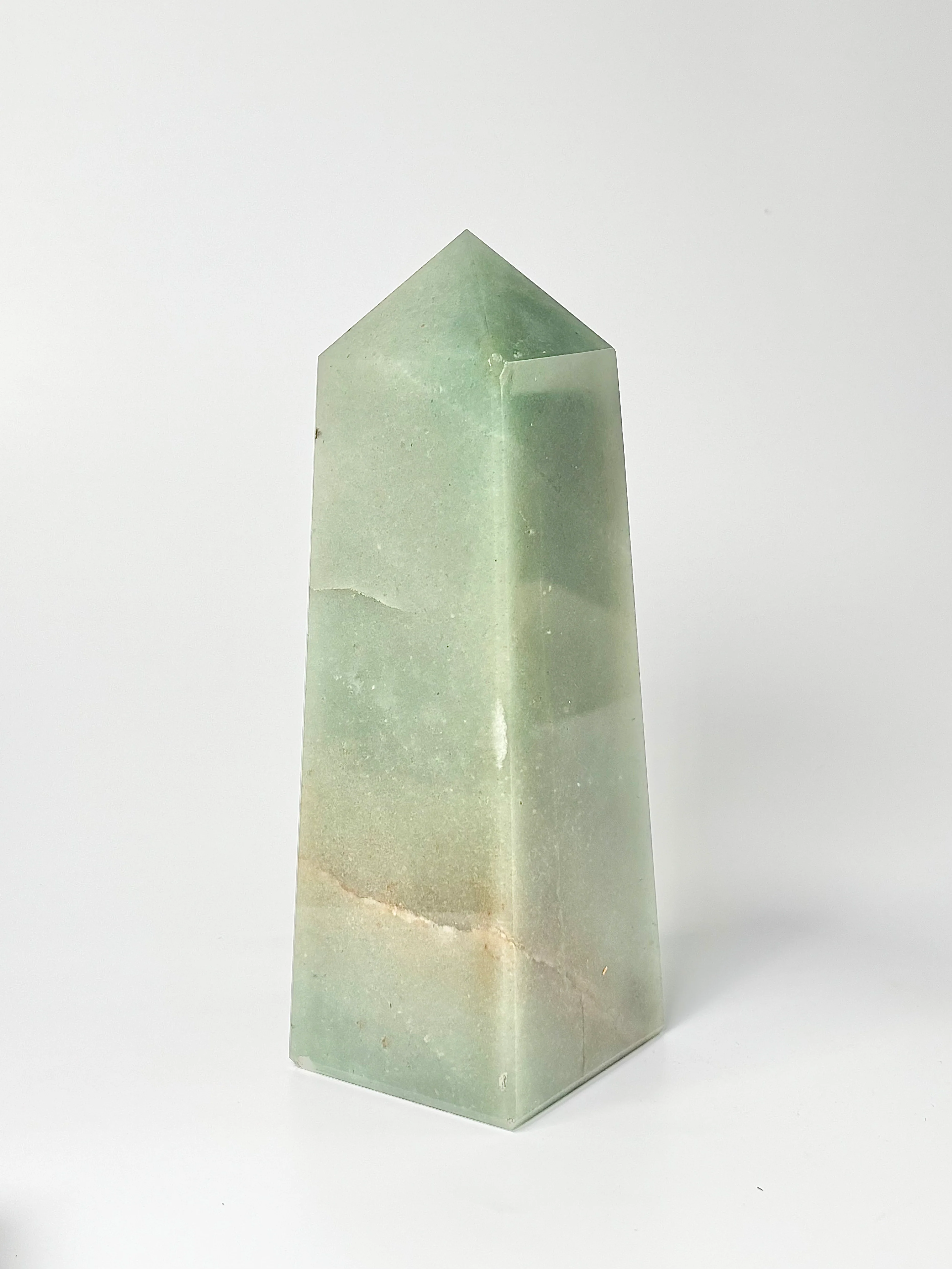 Four Facet Green Aventurine Tower – 1.2kg - Fresh Tones & Grounded Symmetry