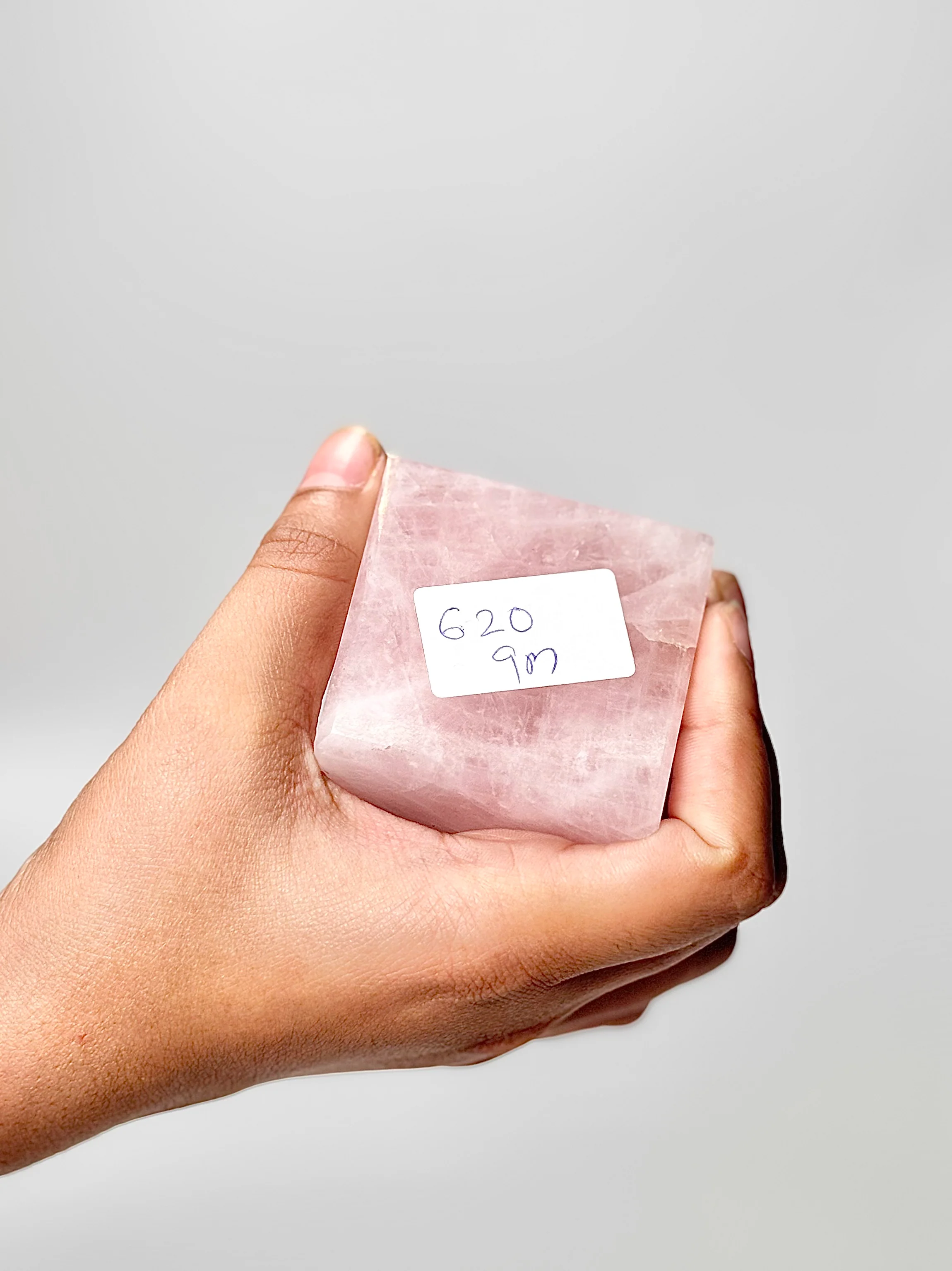 Four Facet Rose Quartz Tower – 620g - Soft Elegance & Balanced Design - Image 3