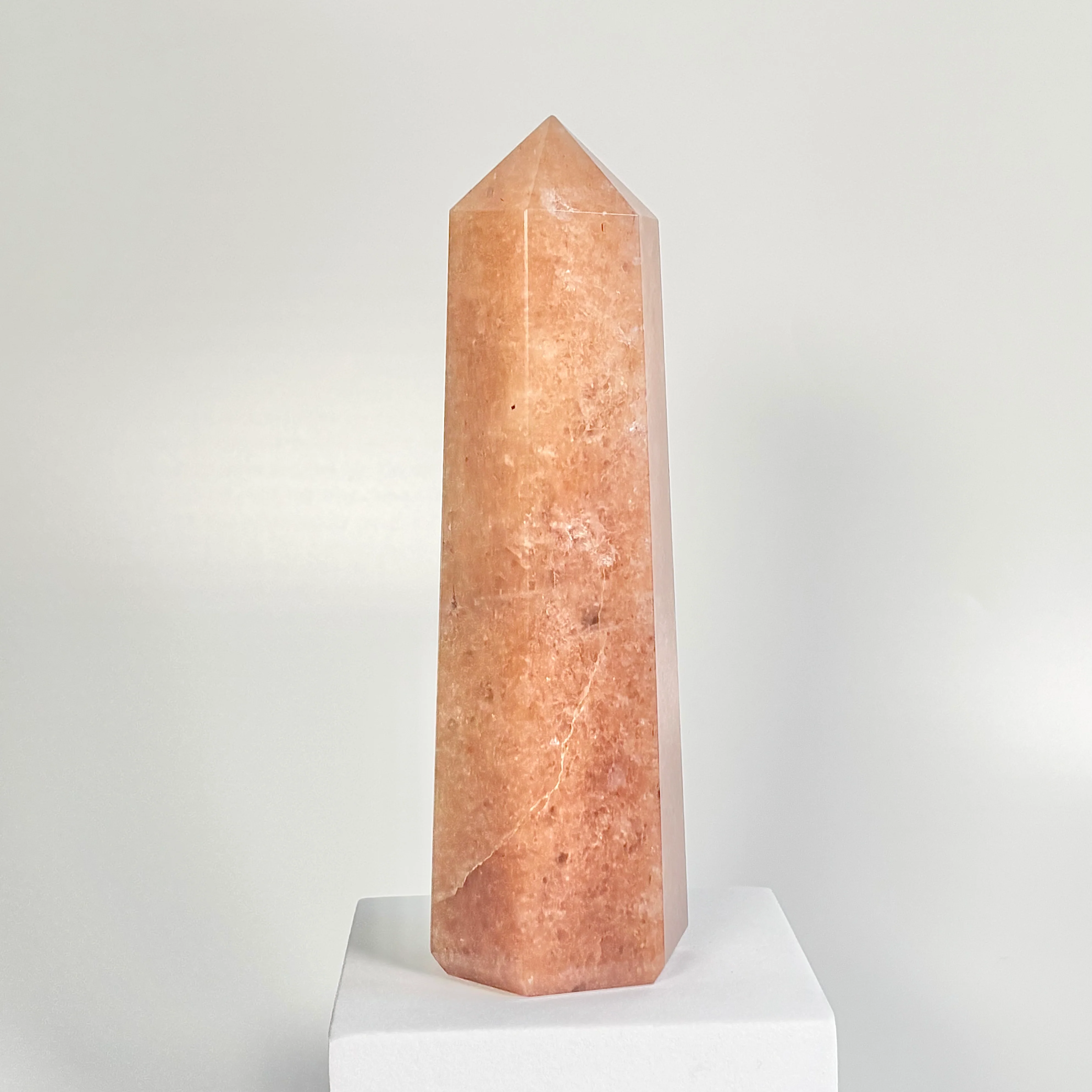 Red Aventurine Six-Facet Tower – 767g - Boost Vitality • Spark Motivation • Manifest with Confidence - Image 2
