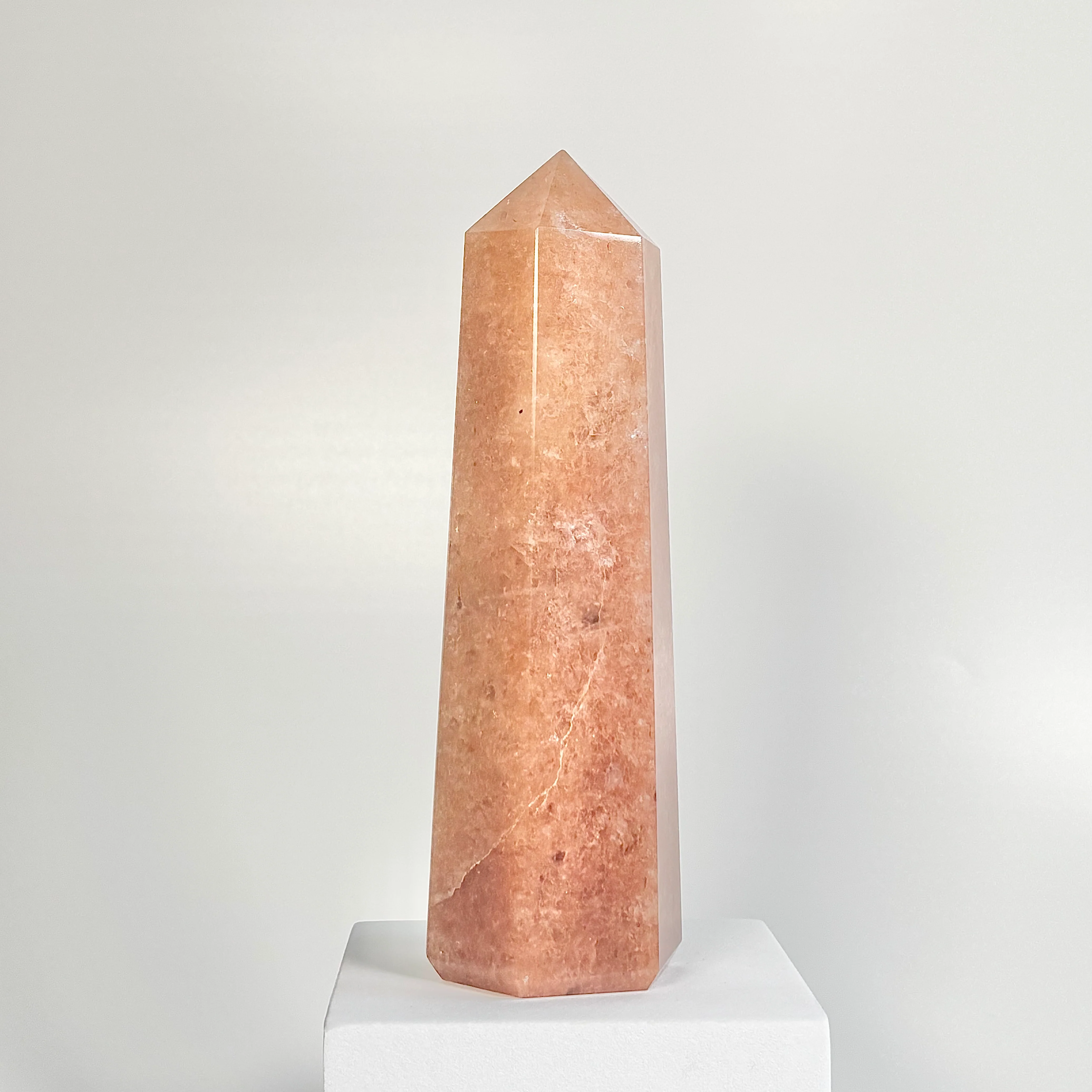 Red Aventurine Six-Facet Tower – 767g - Boost Vitality • Spark Motivation • Manifest with Confidence - Image 3