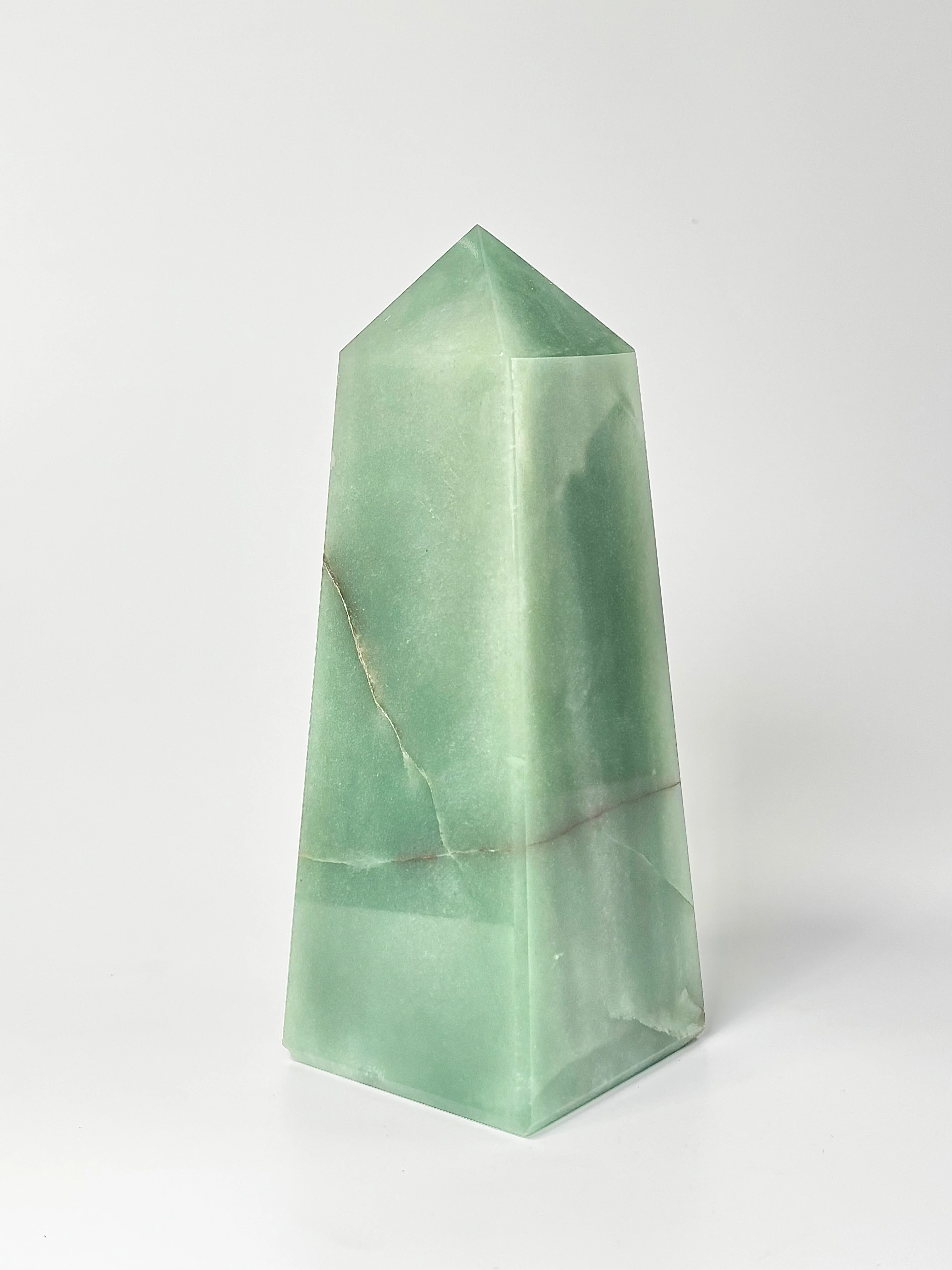 Four Facet Green Aventurine Tower – 1.2kg - Fresh Tones & Grounded Symmetry