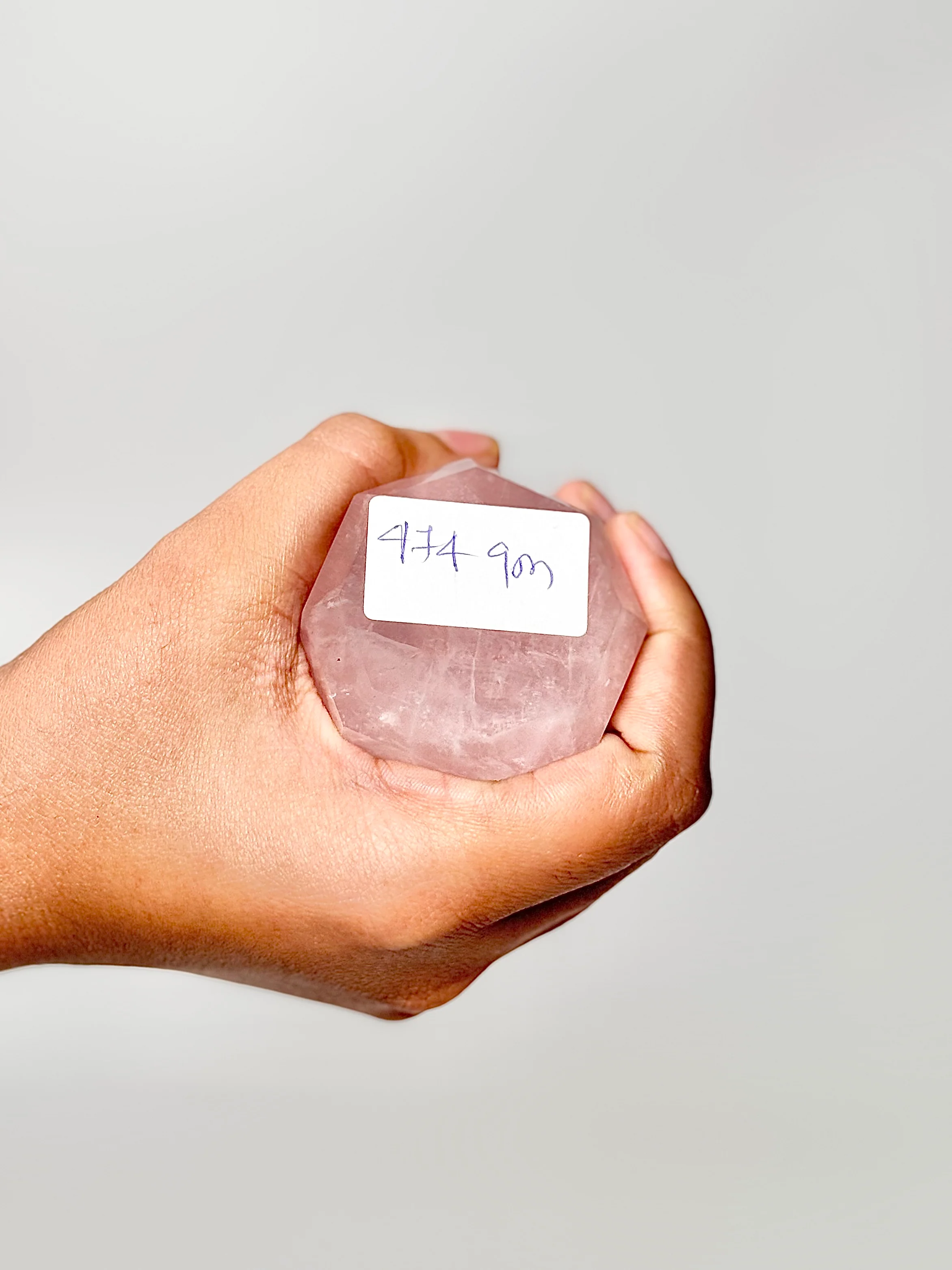 Eight Facet Rose Quartz Tower – 474g - Elegance, Warmth & Gentle Charm - Image 3