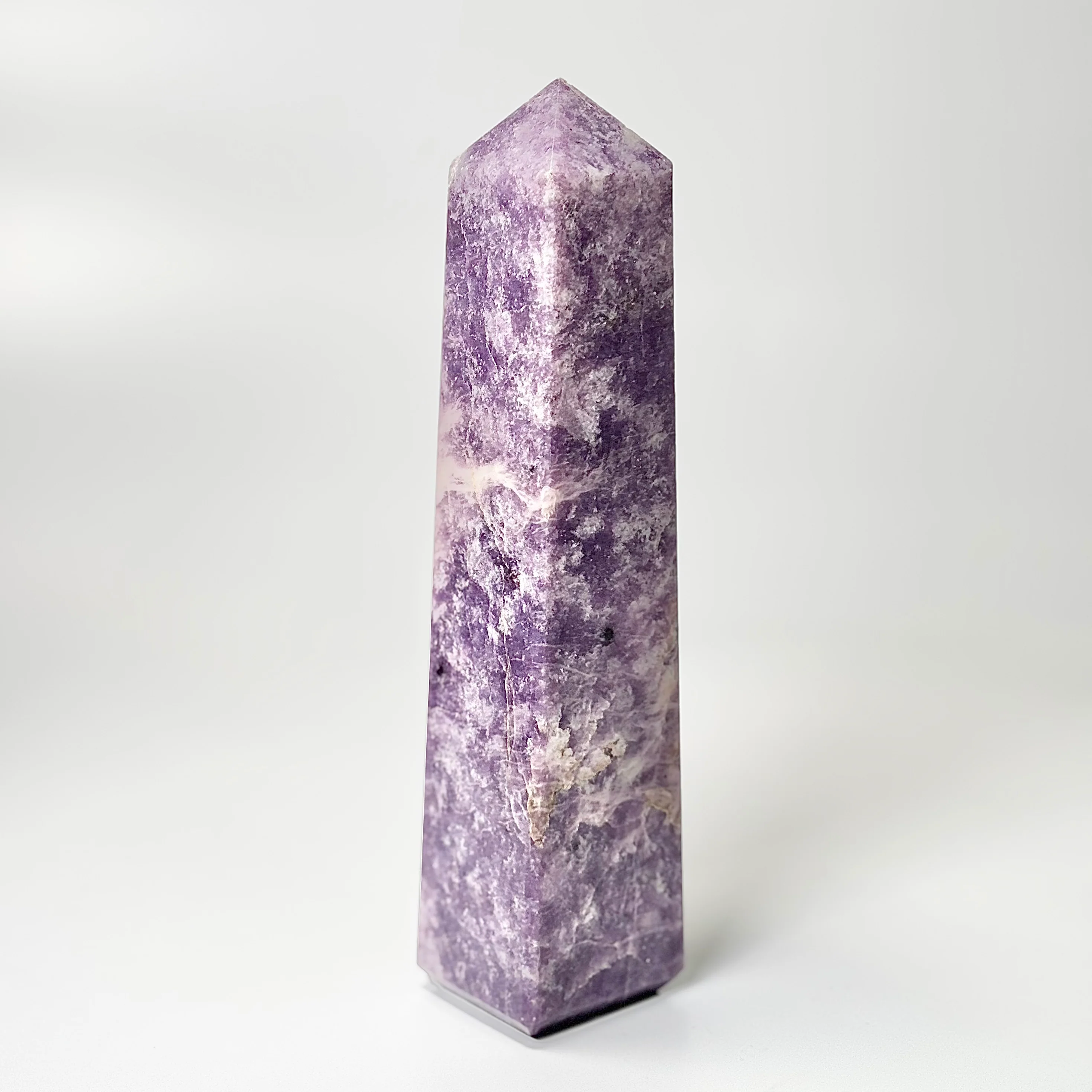 Four Facet Lepidolite Tower – 705g - Soft Tones & Steady Presence