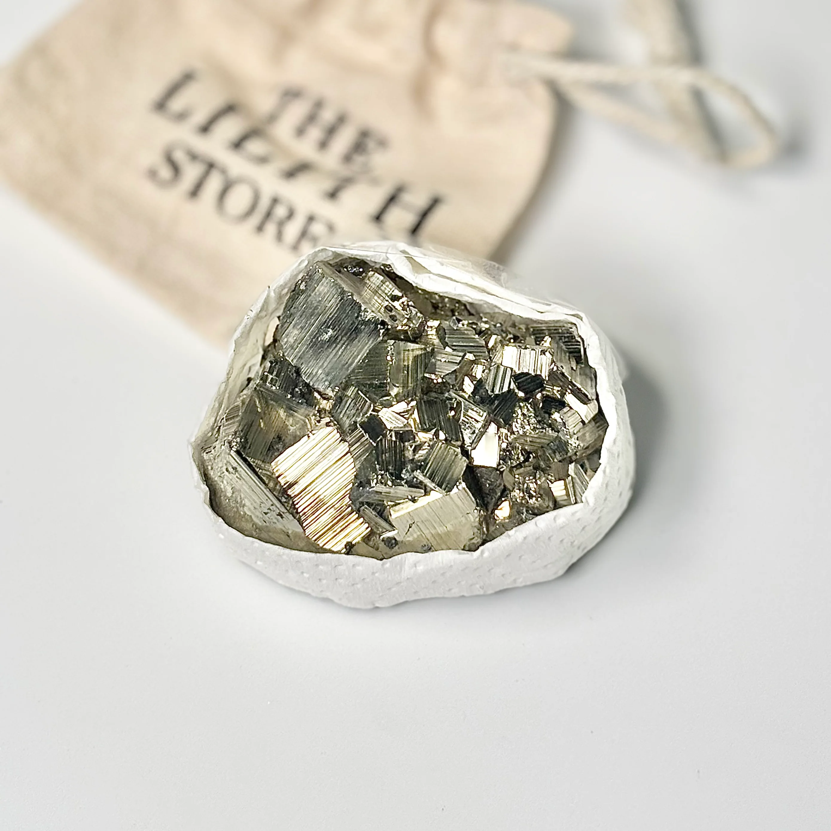 Peruvian Pyrite Cluster – 200g -Golden Brilliance & Striking Presence - Image 2