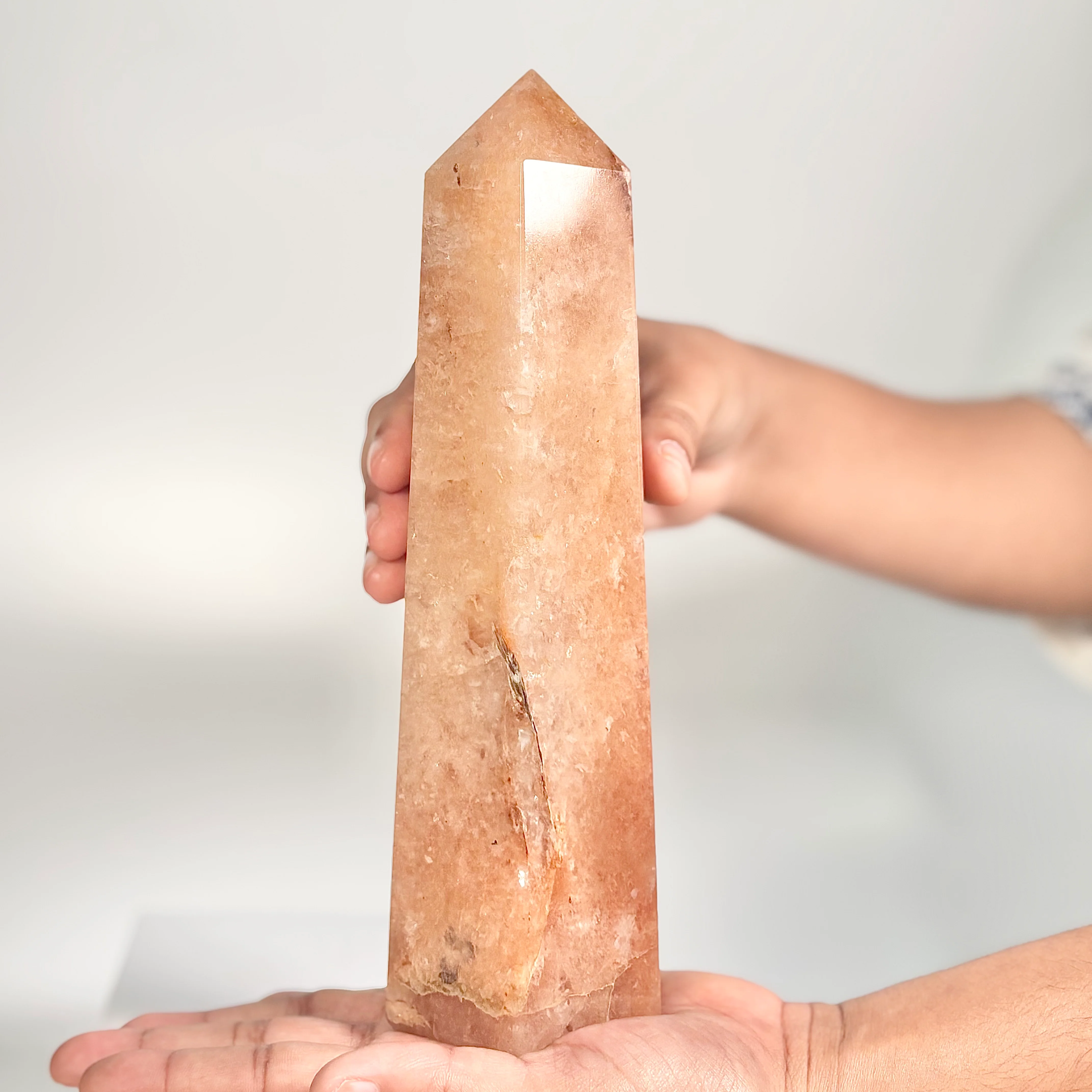 Red Aventurine Six-Facet Tower – 1152g - Boost Vitality • Spark Motivation • Manifest with Confidence