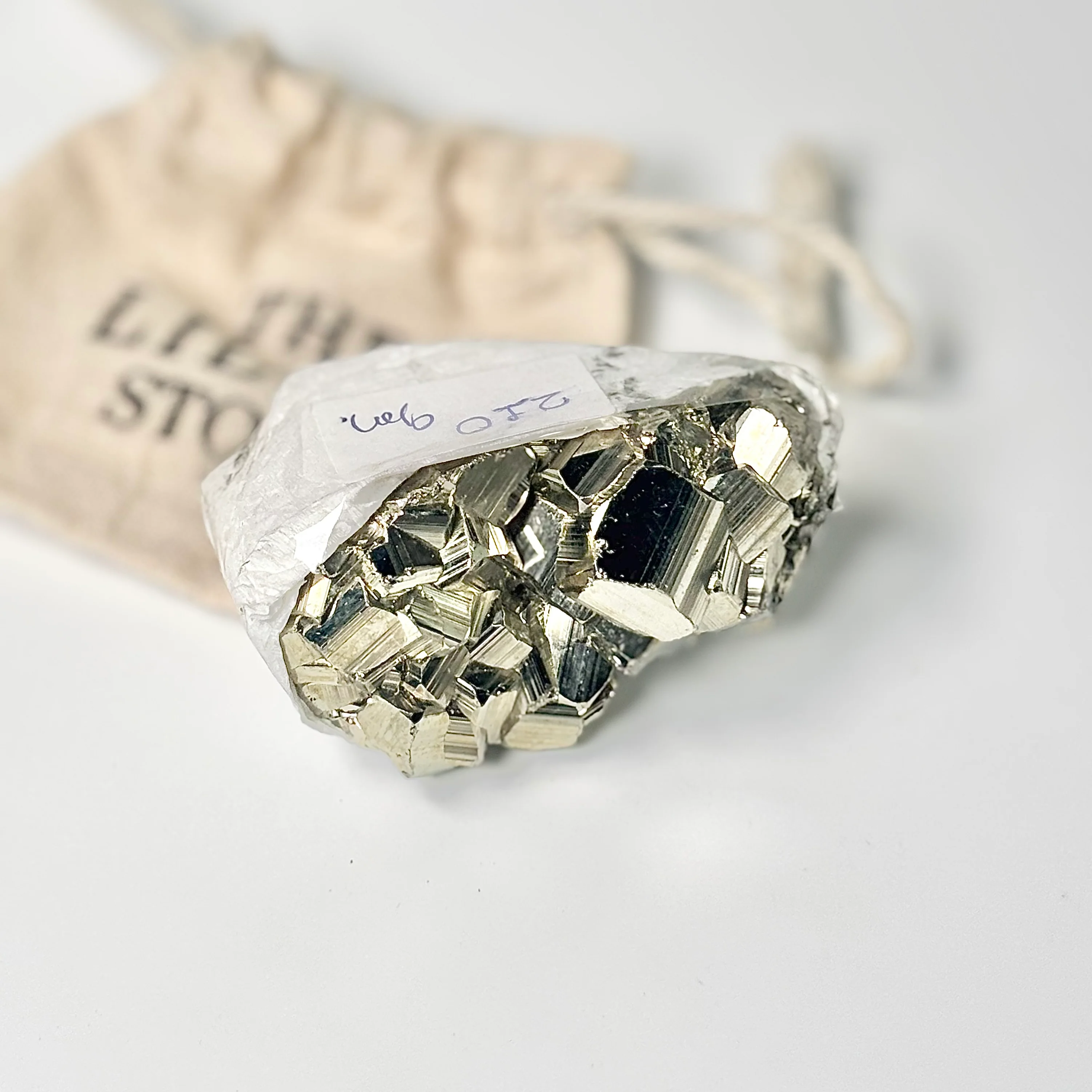 Peruvian Pyrite Cluster – 210g -Golden Brilliance & Striking Presence