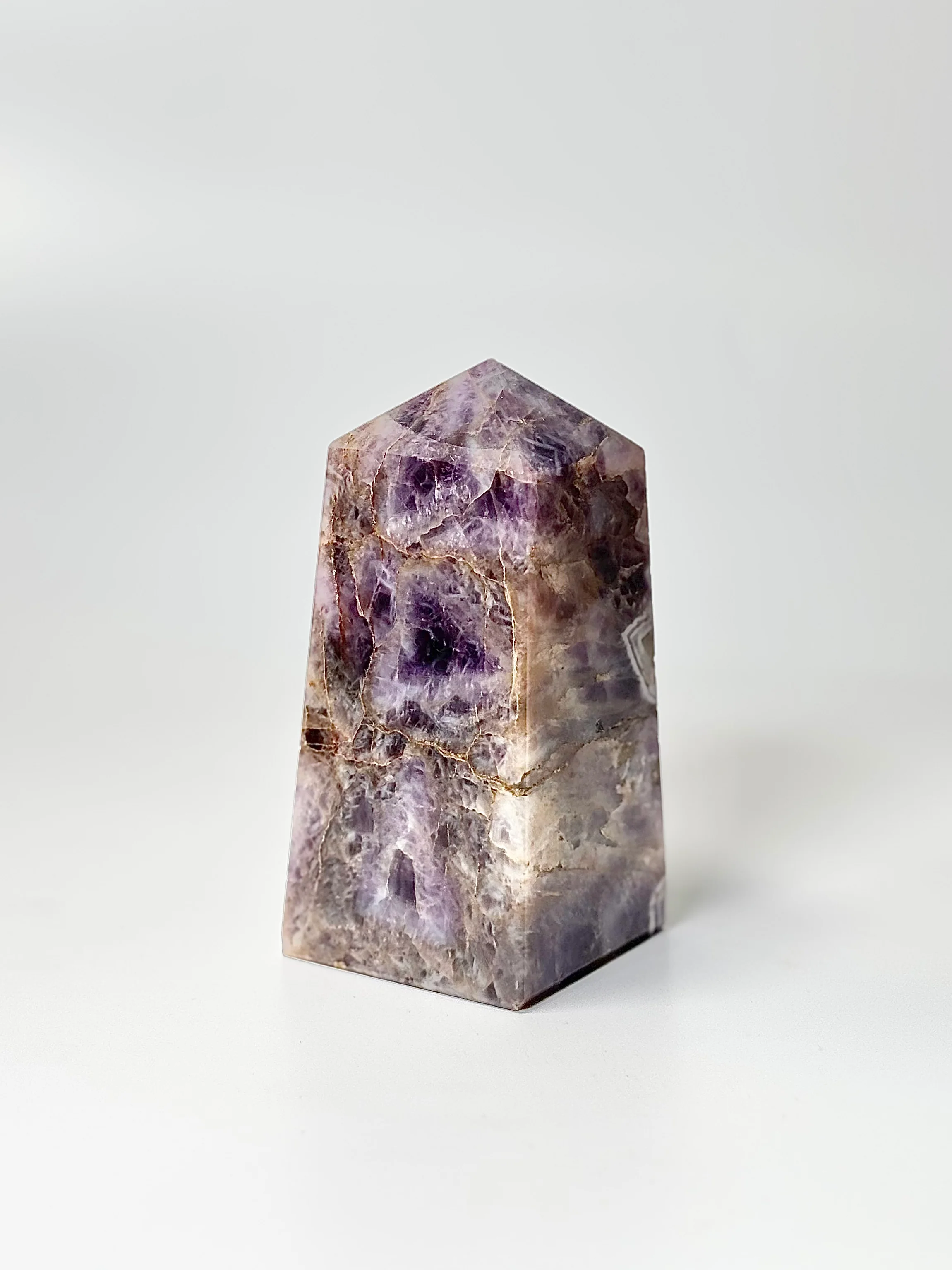 Four Facet Chevron Amethyst Tower – 690g - Focused Energy & Refined Intuition
