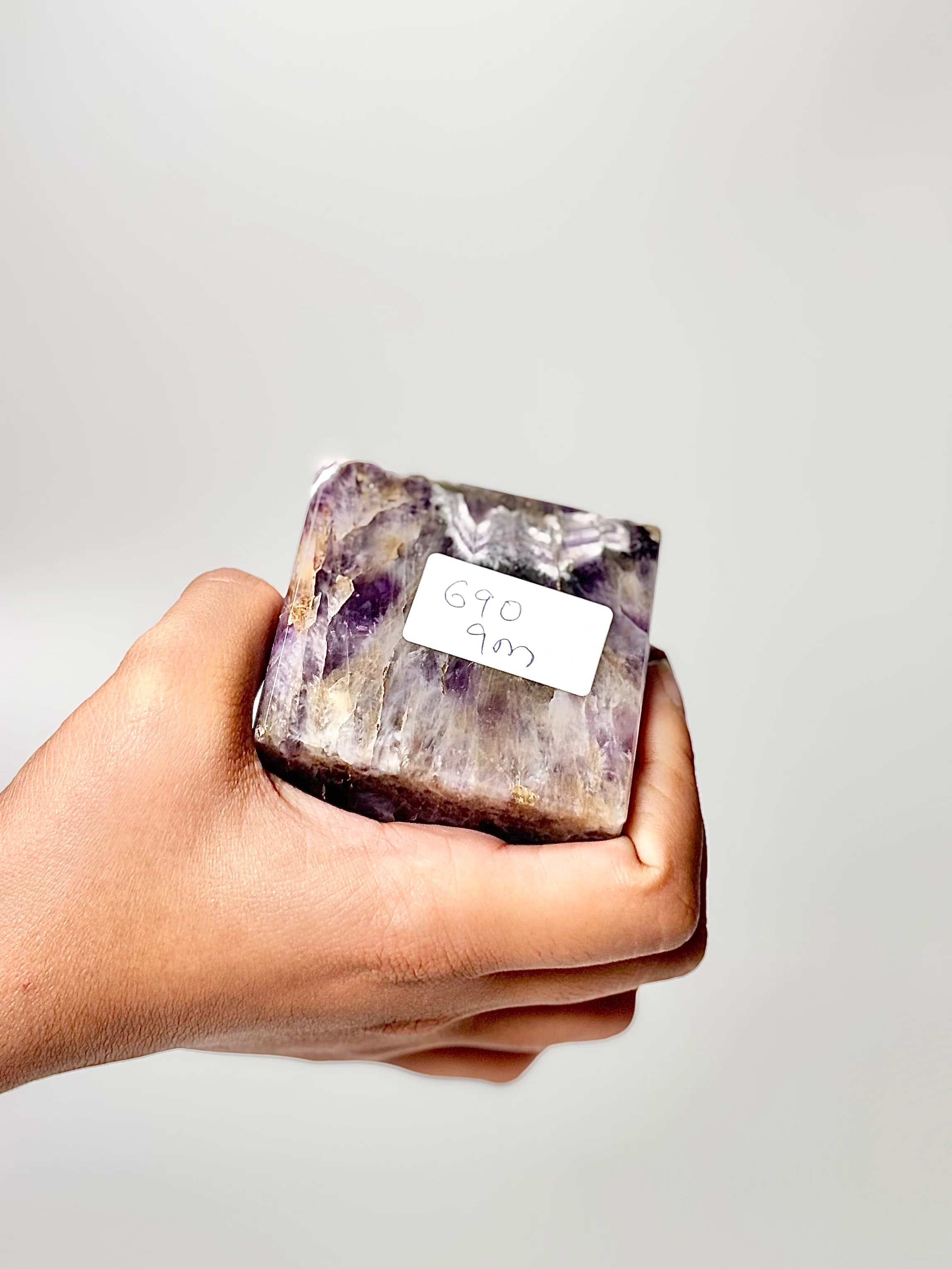 Four Facet Chevron Amethyst Tower – 690g - Focused Energy & Refined Intuition - Image 3