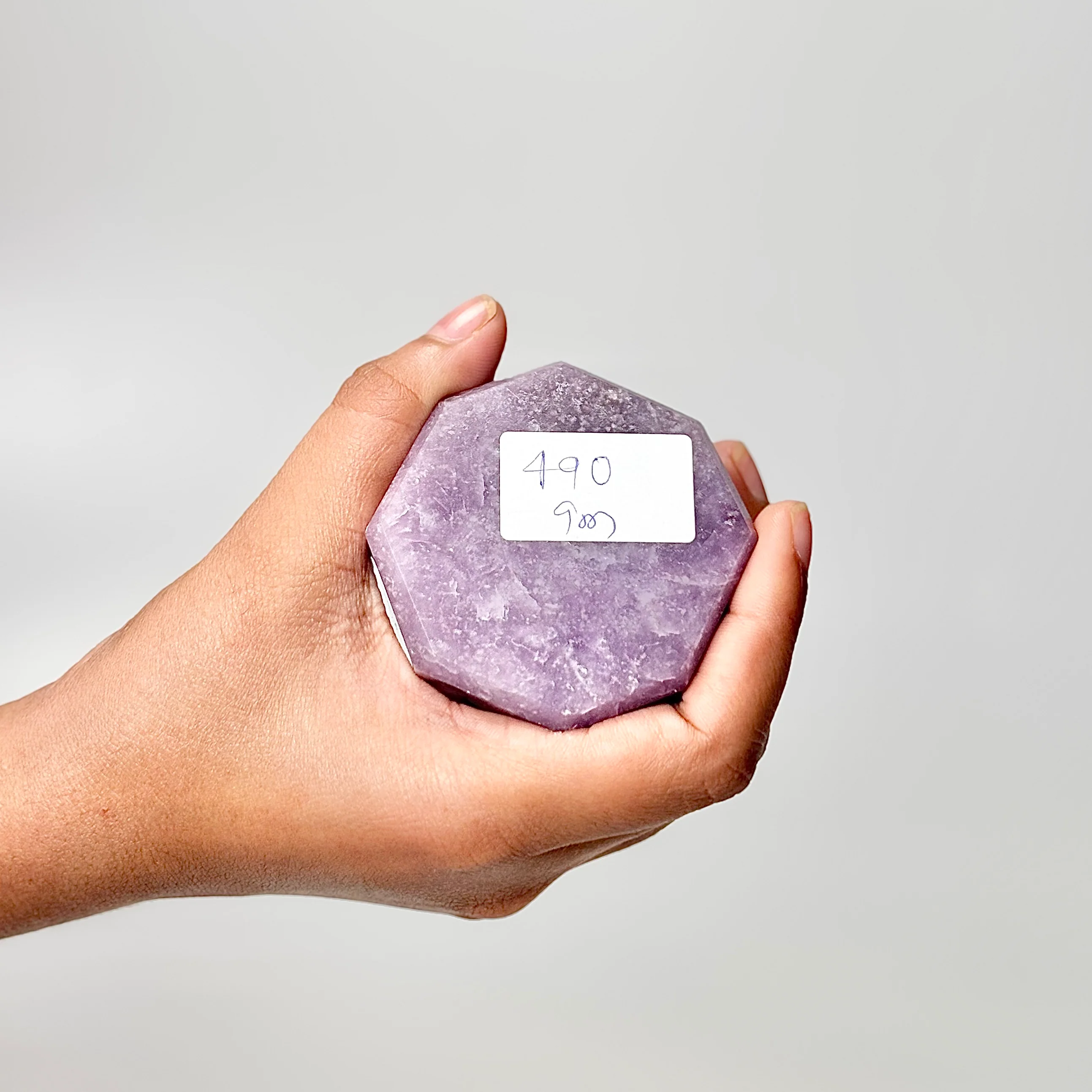 Eight Facet Lepidolite Tower – 490g - Gentle Presence & Refined Balance - Image 3