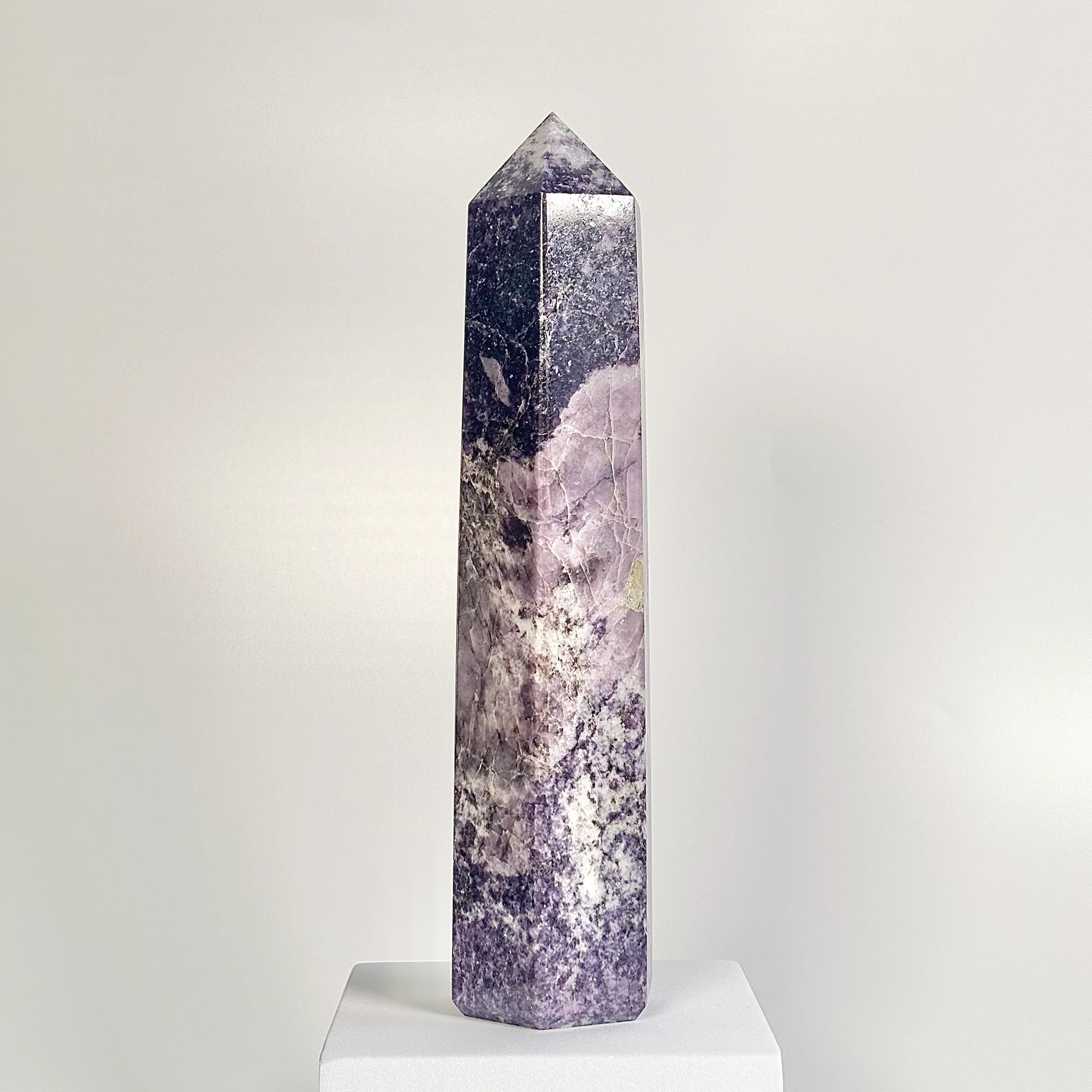 Lepidolite Six-Facet Tower – 912 g - Calm the Mind • Support Emotional Healing - Image 2