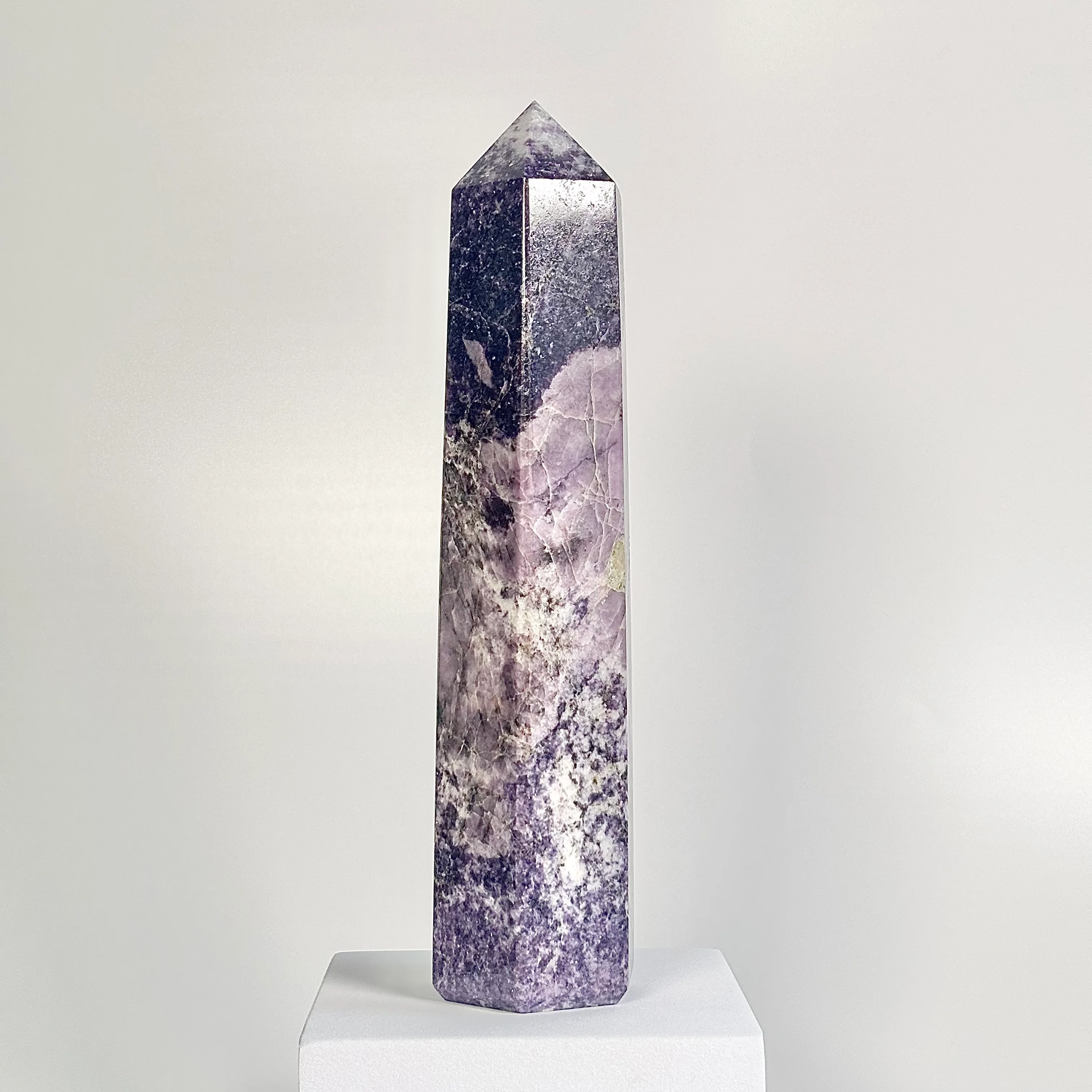 Lepidolite Six-Facet Tower – 912 g - Calm the Mind • Support Emotional Healing - Image 3