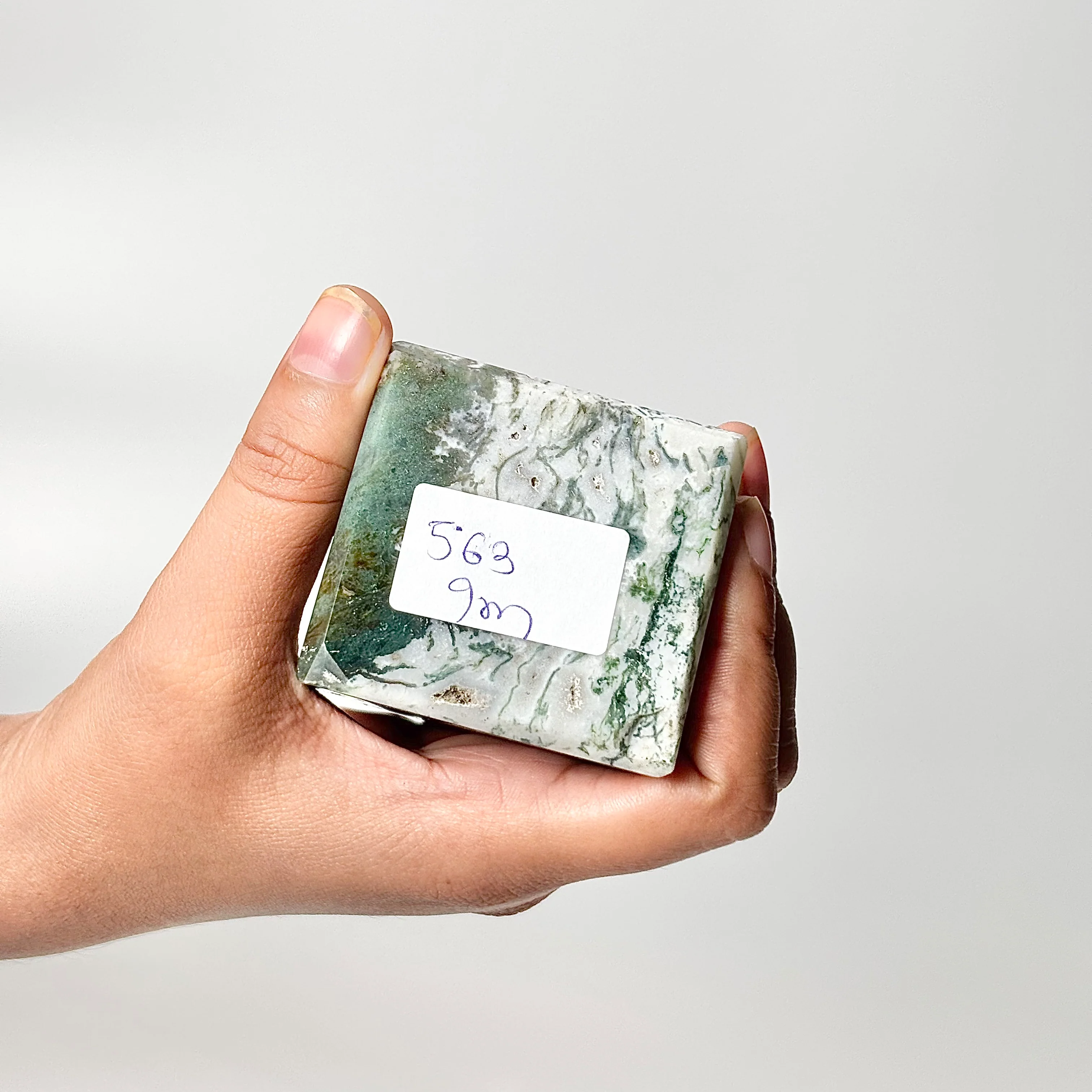 Four Facet Moss Agate Tower – 563g - Nature-Inspired Calm & Grounded Beauty - Image 3
