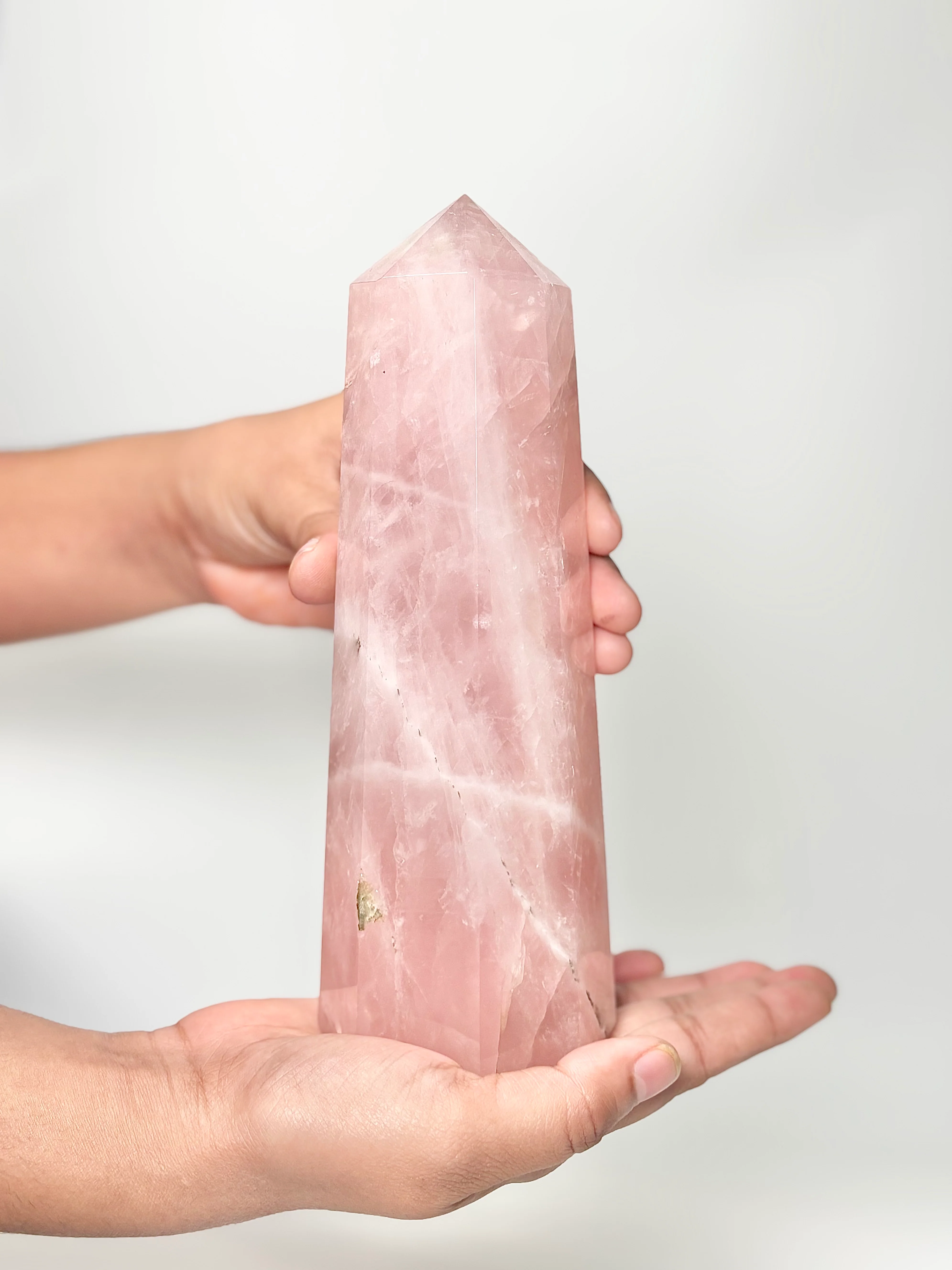 Eight Facet Rose Quartz Tower – 1kg - Elegance, Warmth & Gentle Charm - Image 2