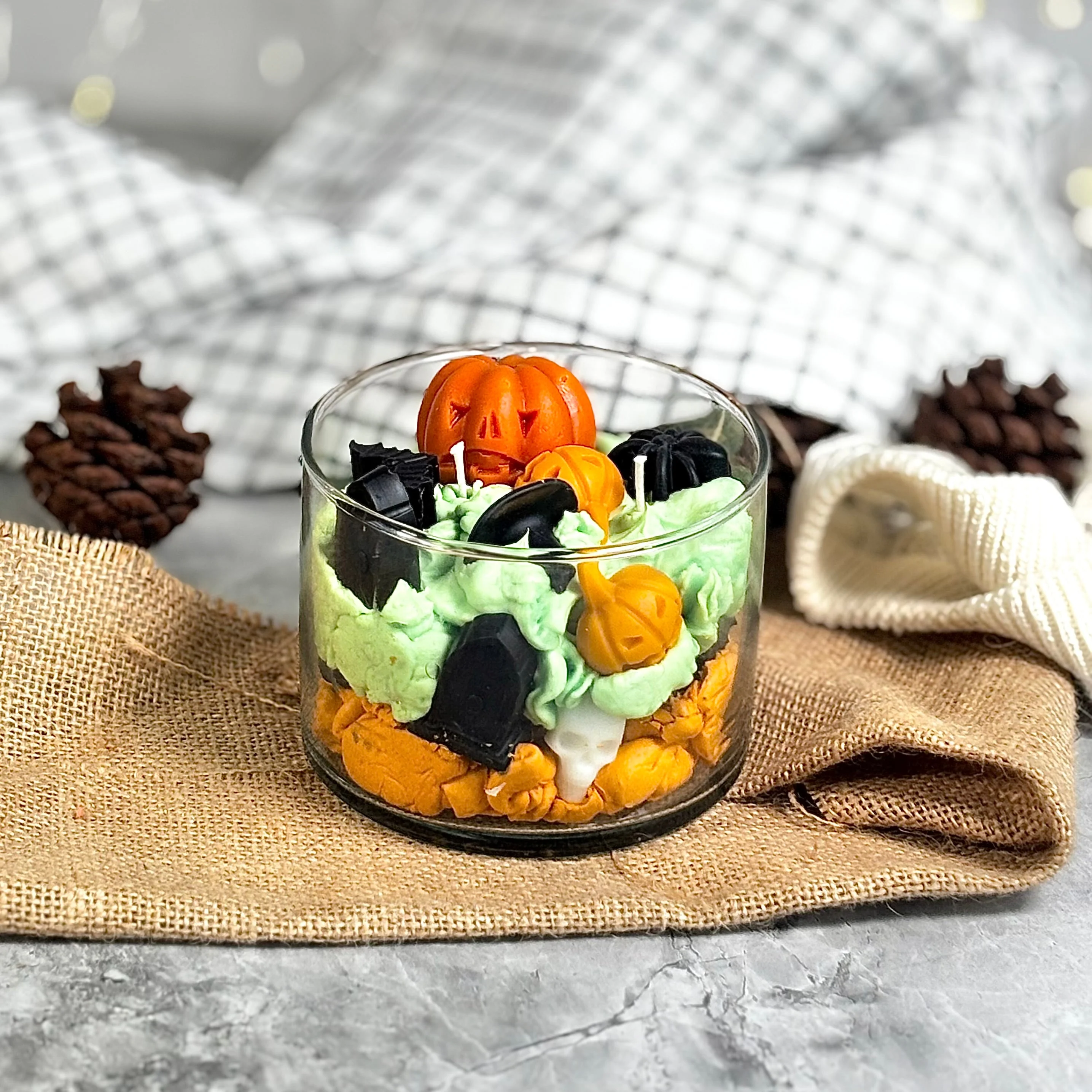 Pumpkin Graveyard Candle – Pumpkin Spice Soy Wax - Image 6