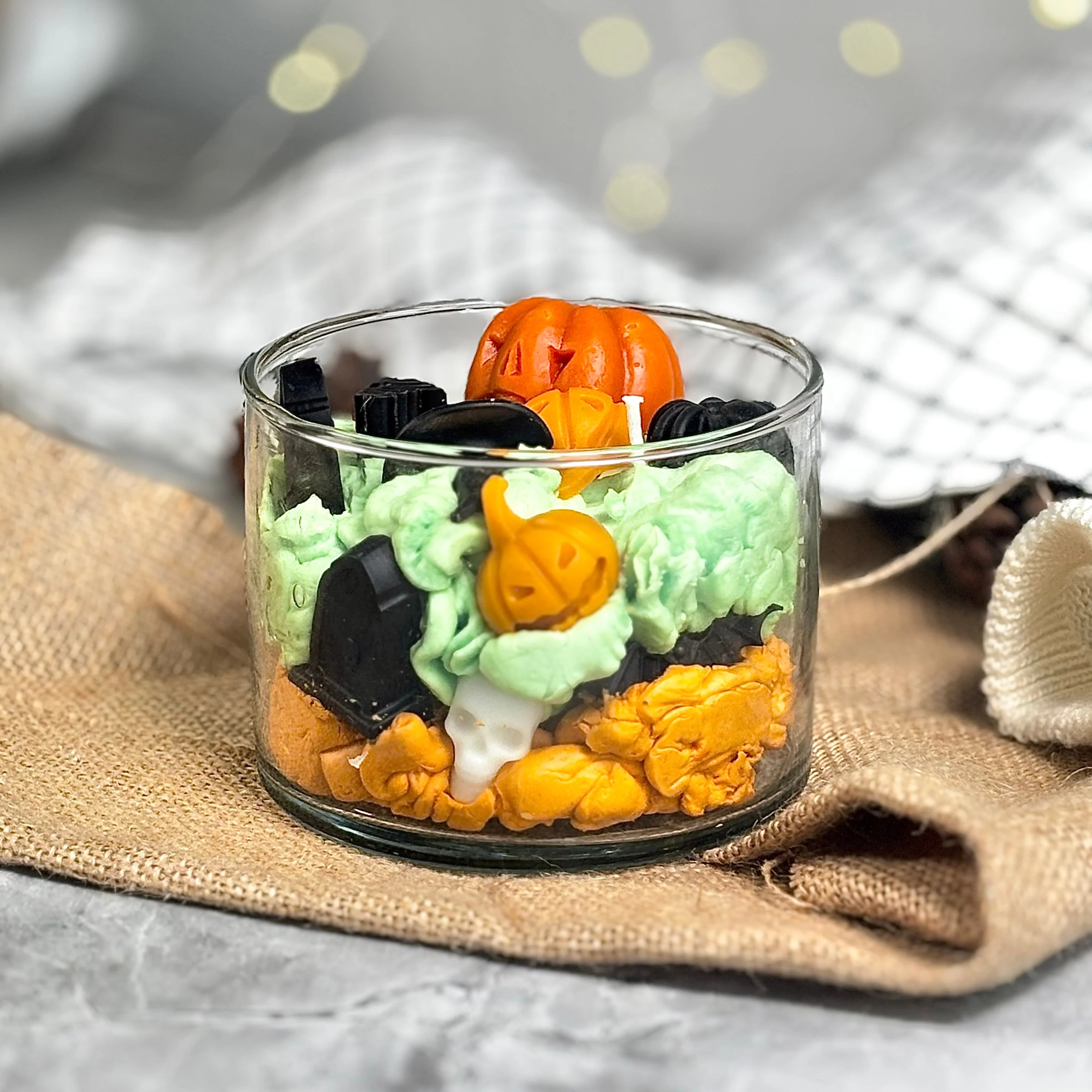 Pumpkin Graveyard Candle – Pumpkin Spice Soy Wax - Image 8