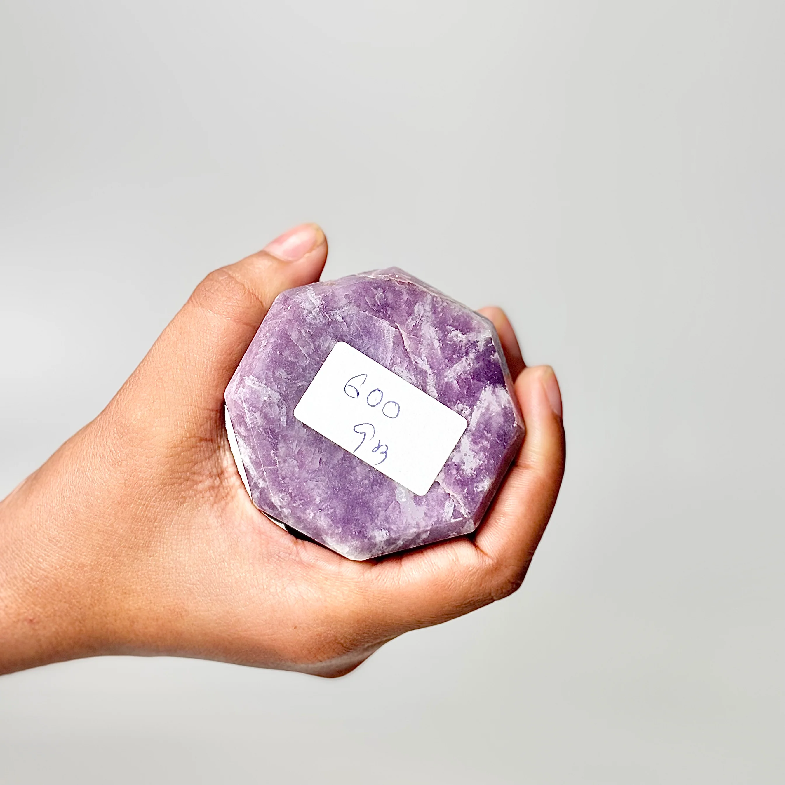 Eight Facet Lepidolite Tower – 600g - Gentle Presence & Refined Balance - Image 3
