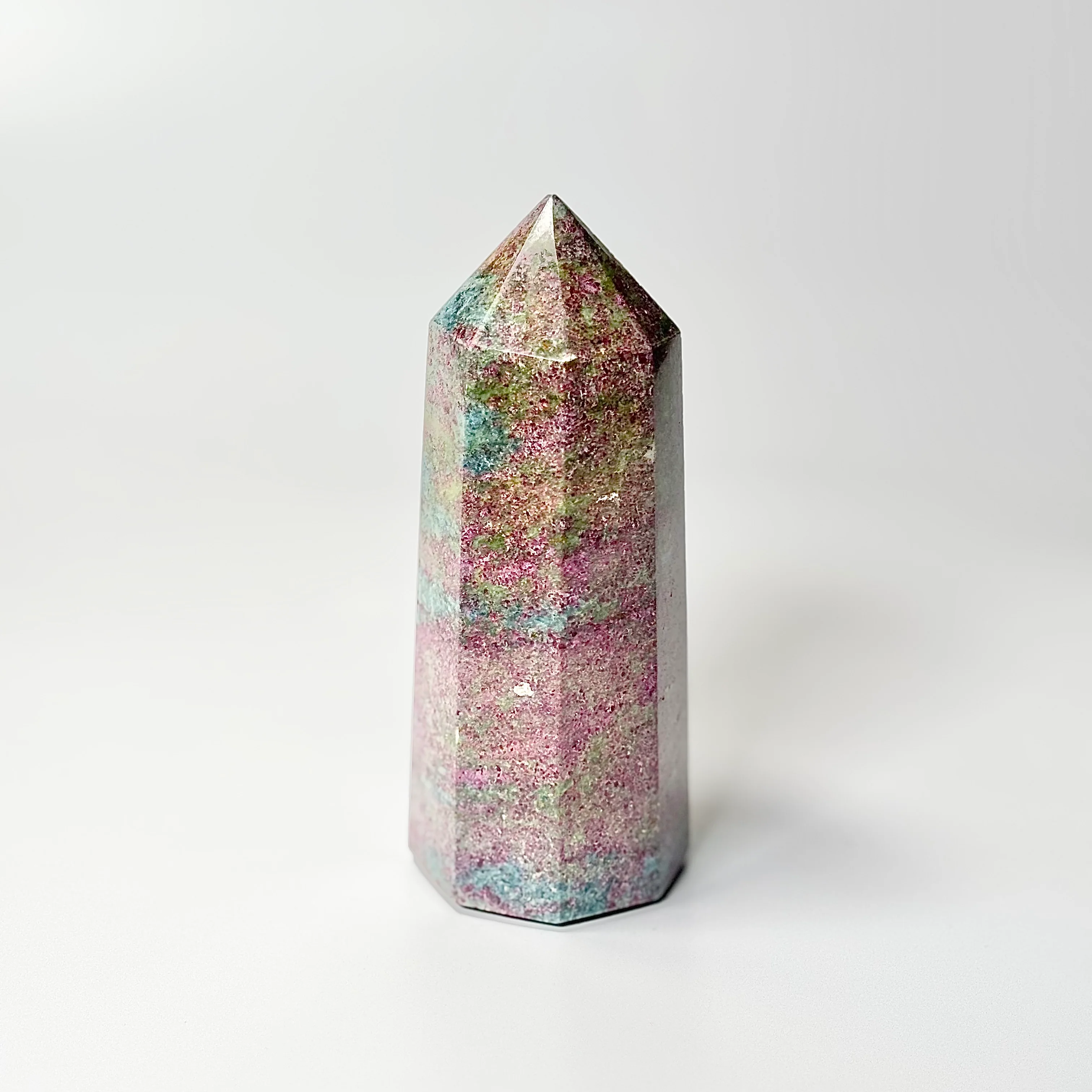 Eight Facet Ruby in Kyanite Tower – 538g -Distinctive Colour & Balanced Form