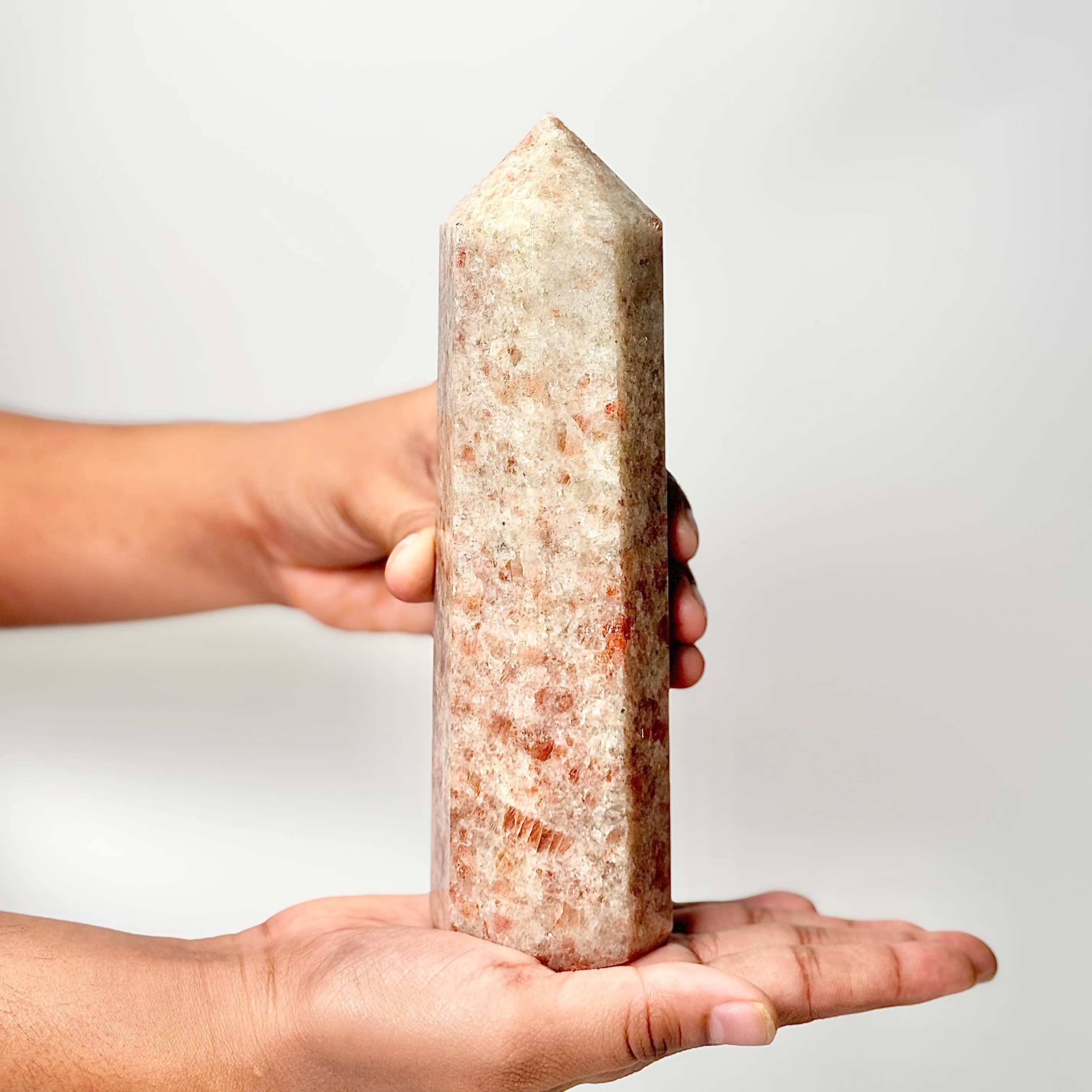 Eight Facet Sunstone Tower – 760g - Radiance, Warmth & Uplifting Energy - Image 2
