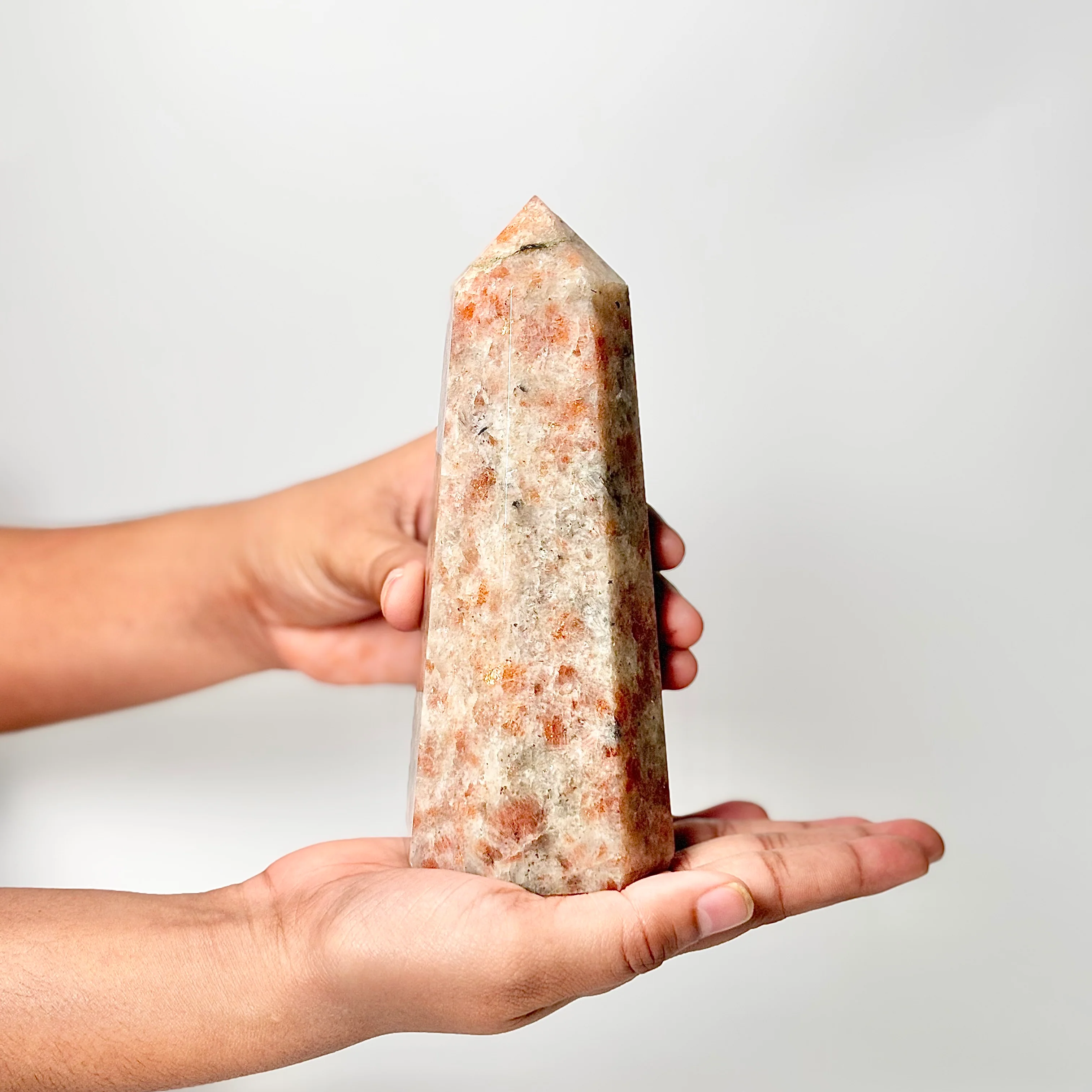 Eight Facet Sunstone Tower – 710g - Radiance, Warmth & Uplifting Energy - Image 2